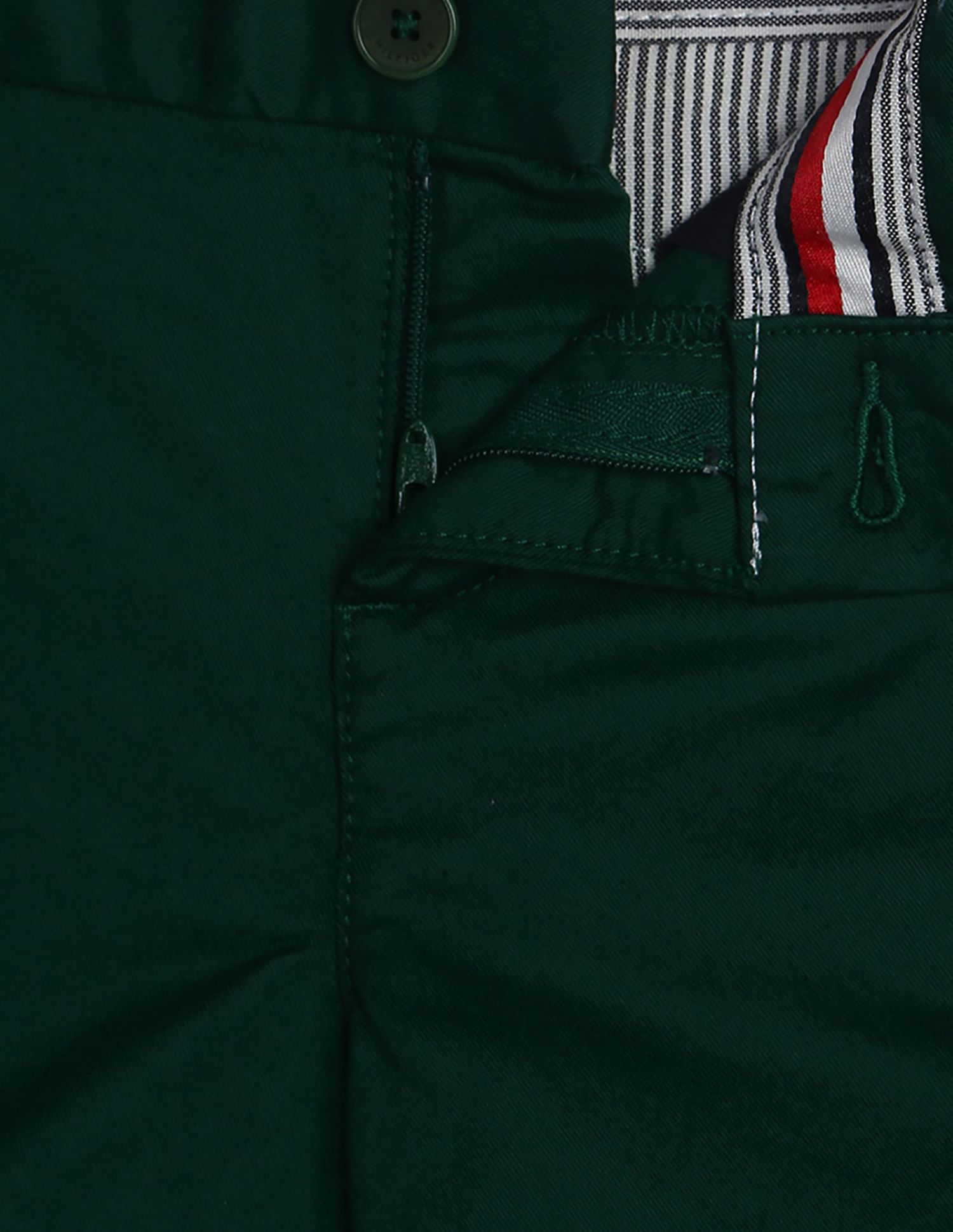 Tommy Hilfiger Kids Mid Rise Solid Chino Shorts