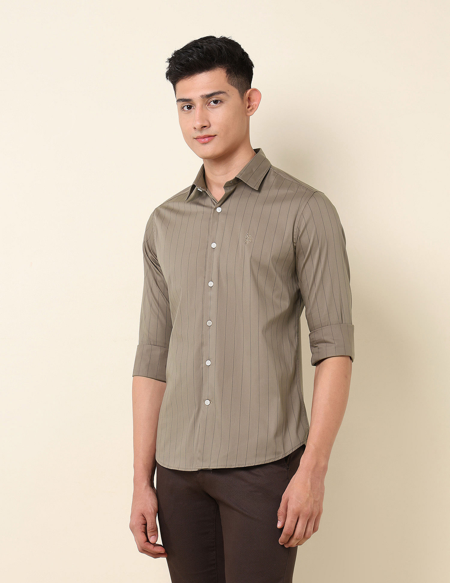U.S. Polo Assn. Vertical Striped Tailored Fit Shirt