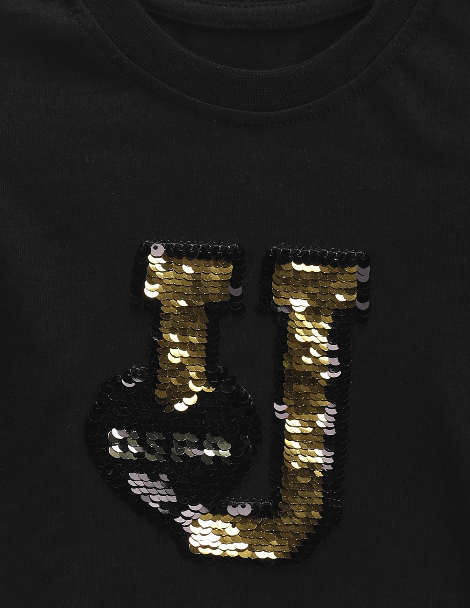 U.S. Polo Assn. Kids Girls Cotton Flip Sequin T-Shirt