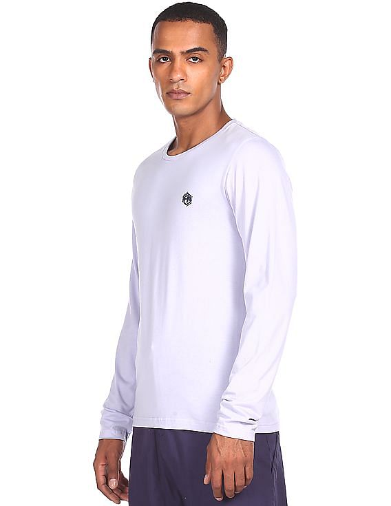 Flying Machine Round Neck Long Sleeve T-Shirt