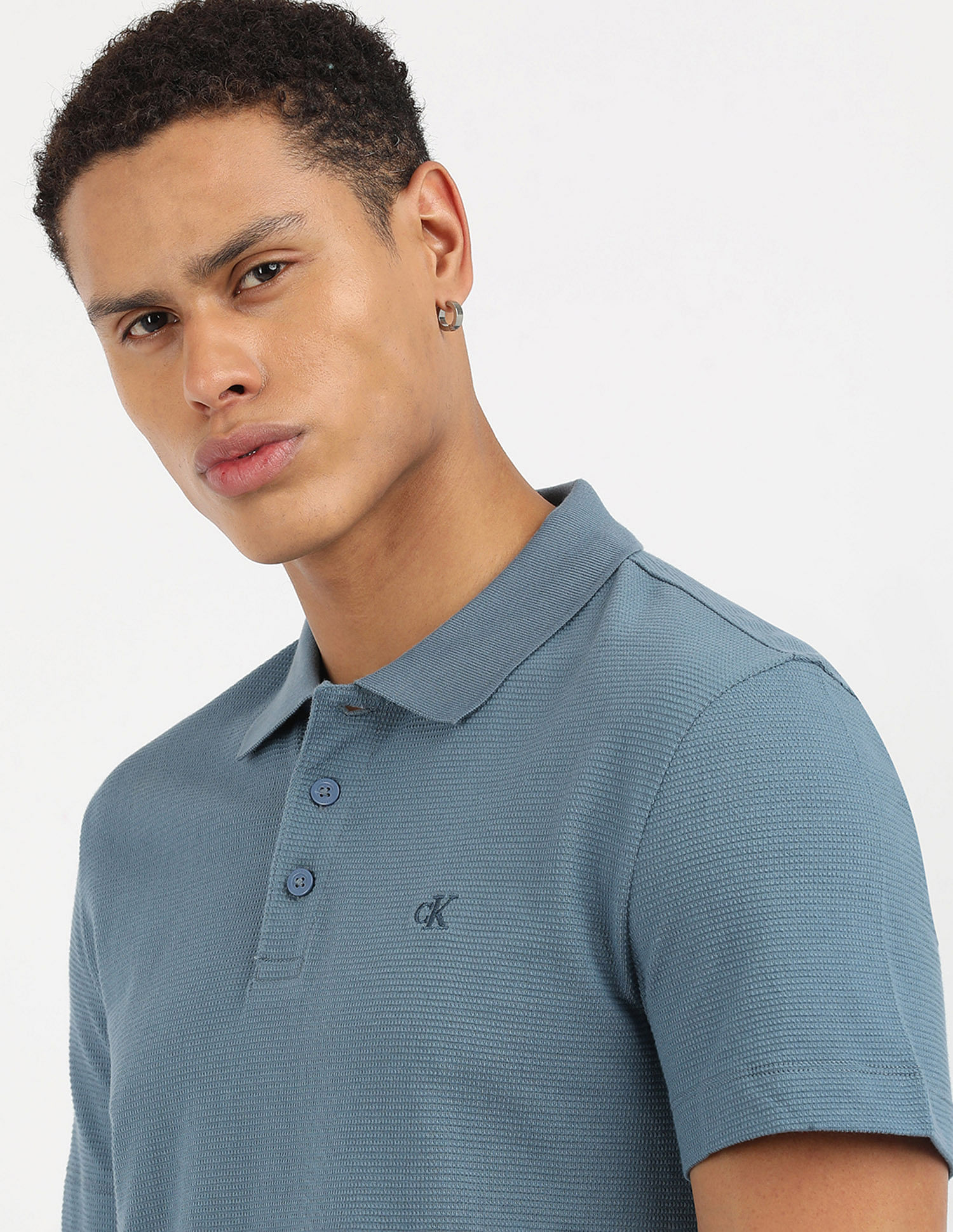 Buy Calvin Klein Jeans Textured Polo Shirt - NNNOW.com