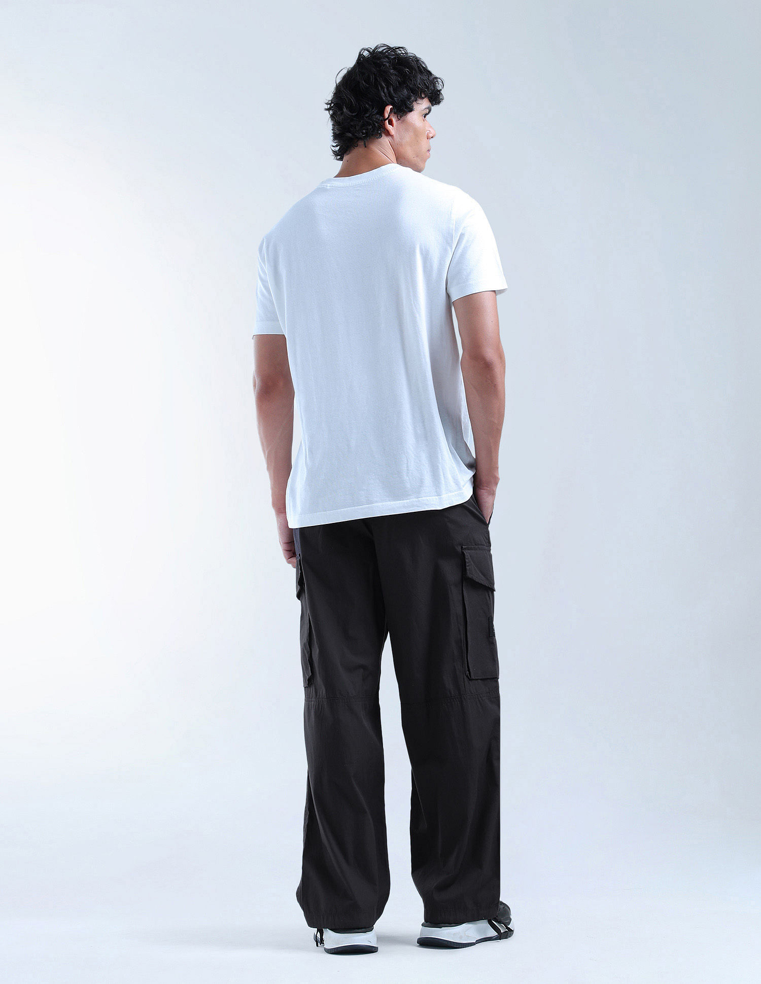 Flying Machine Relaxed Fit Solid Cargos