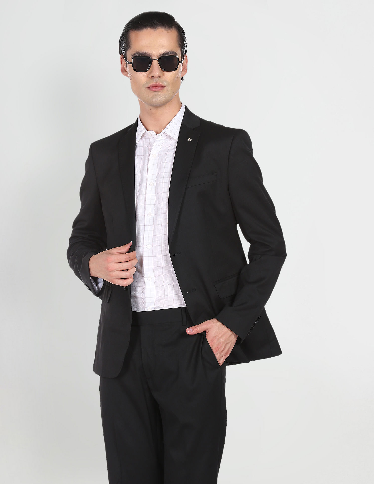 Regular Fit Pure Wool Suit Trousers