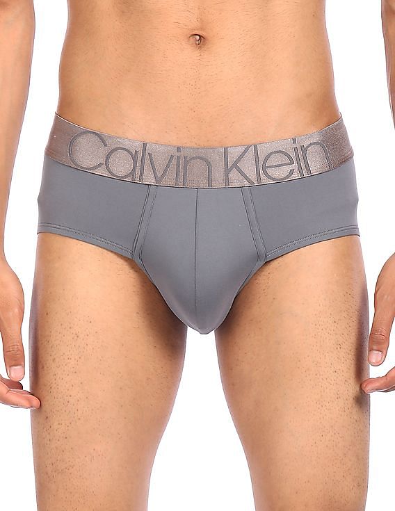 Buy Calvin Klein Underwear Elasticized Waistband Solid Hip Briefs 