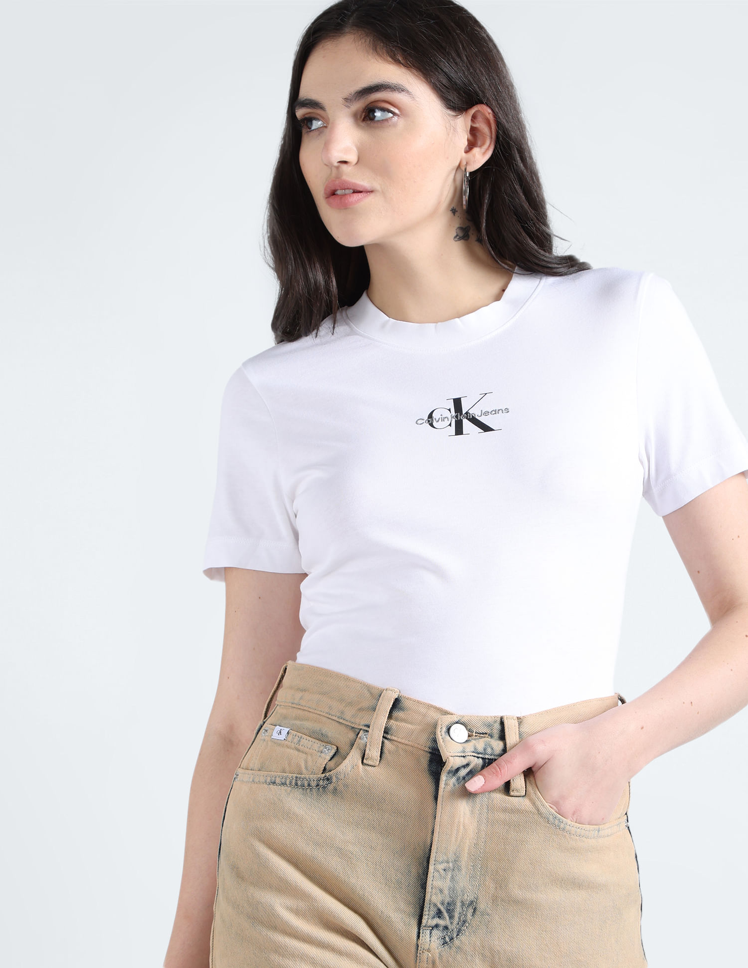 Buy Calvin Klein Monogram Slim Fit T-Shirt