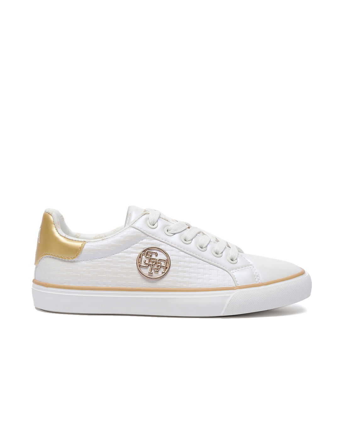U.S. Polo Assn. Women Panelled Textured Lace Up Alisson Sneakers