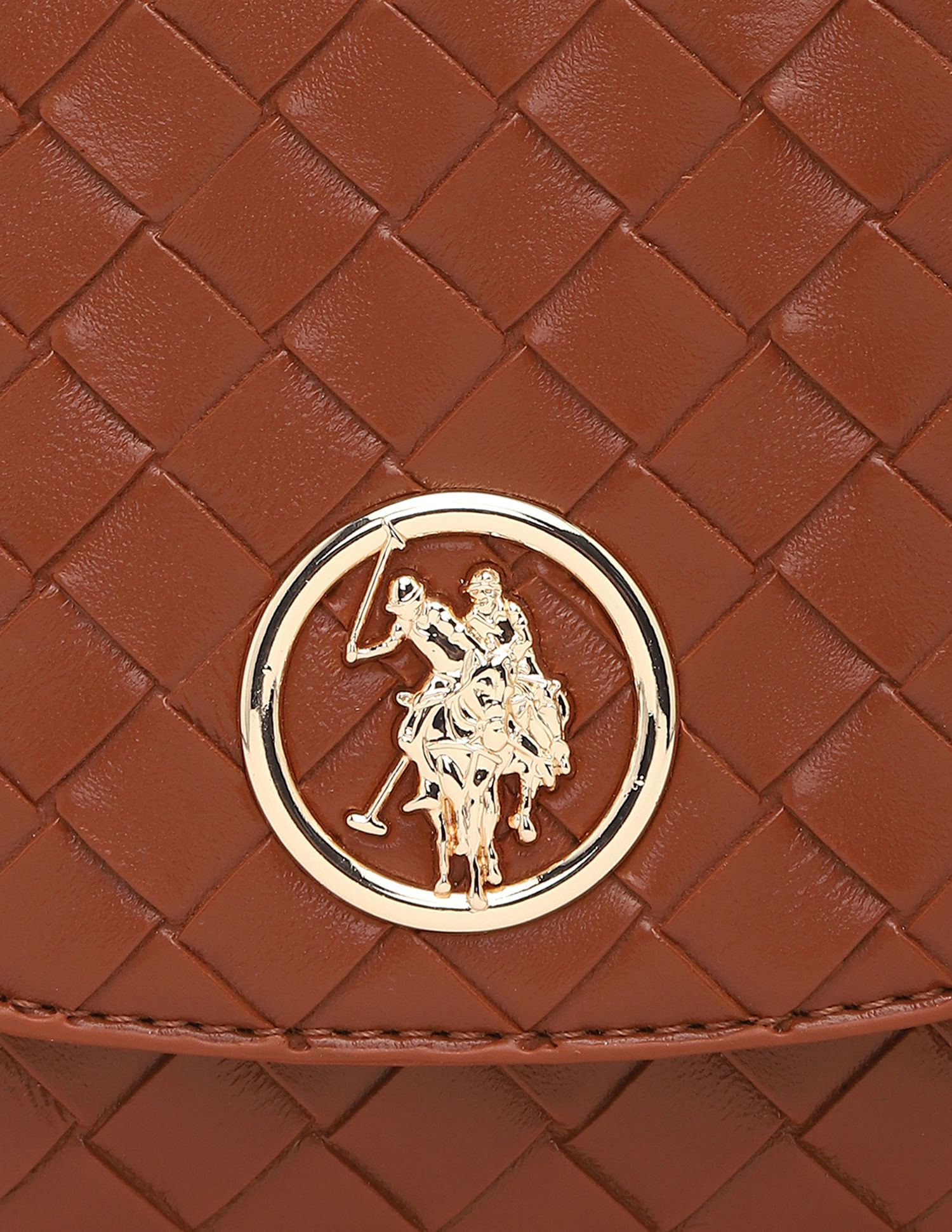 U.S. Polo Assn. Women Andra Patterned Weave Crossbody Bag