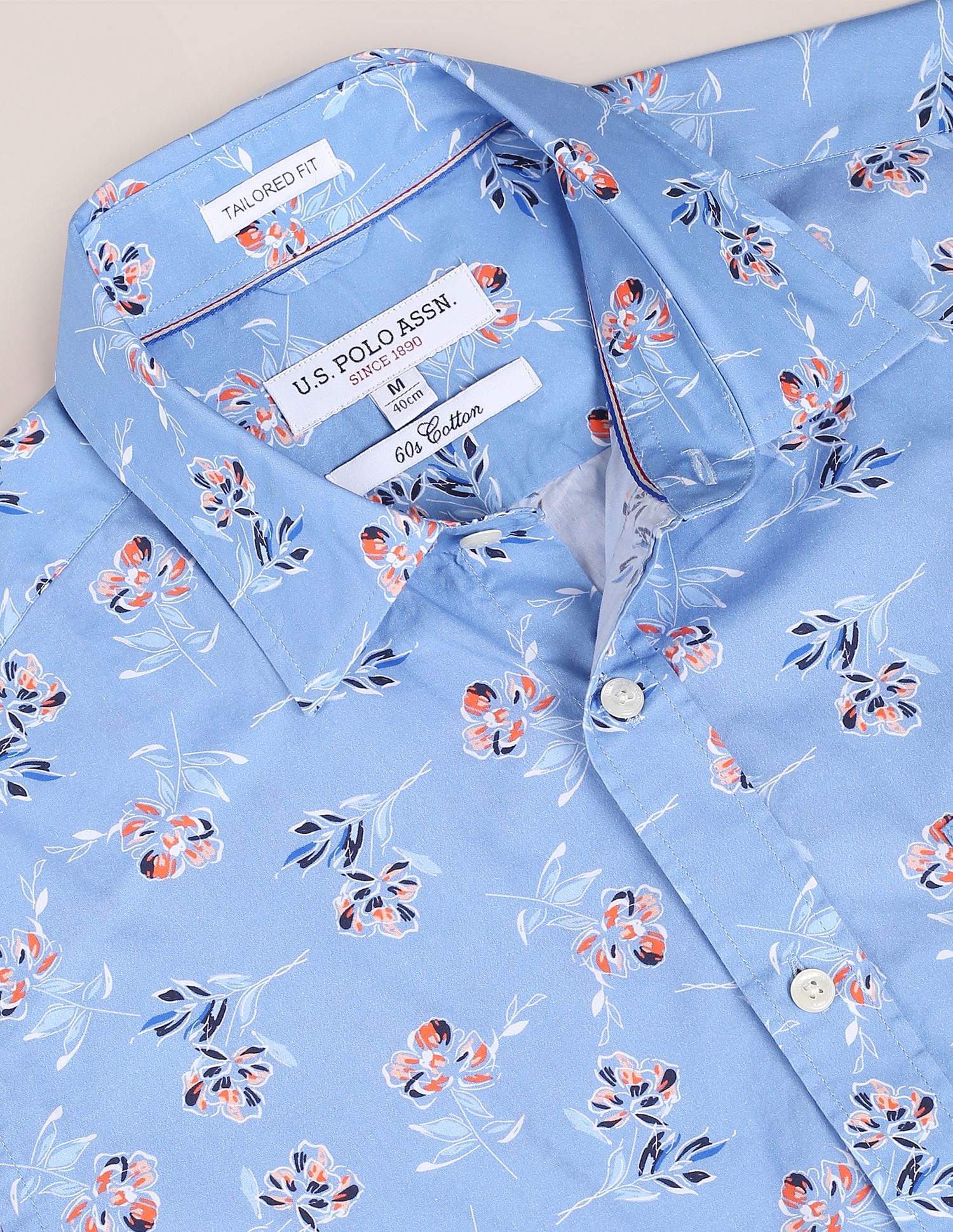 Polo floral button clearance down