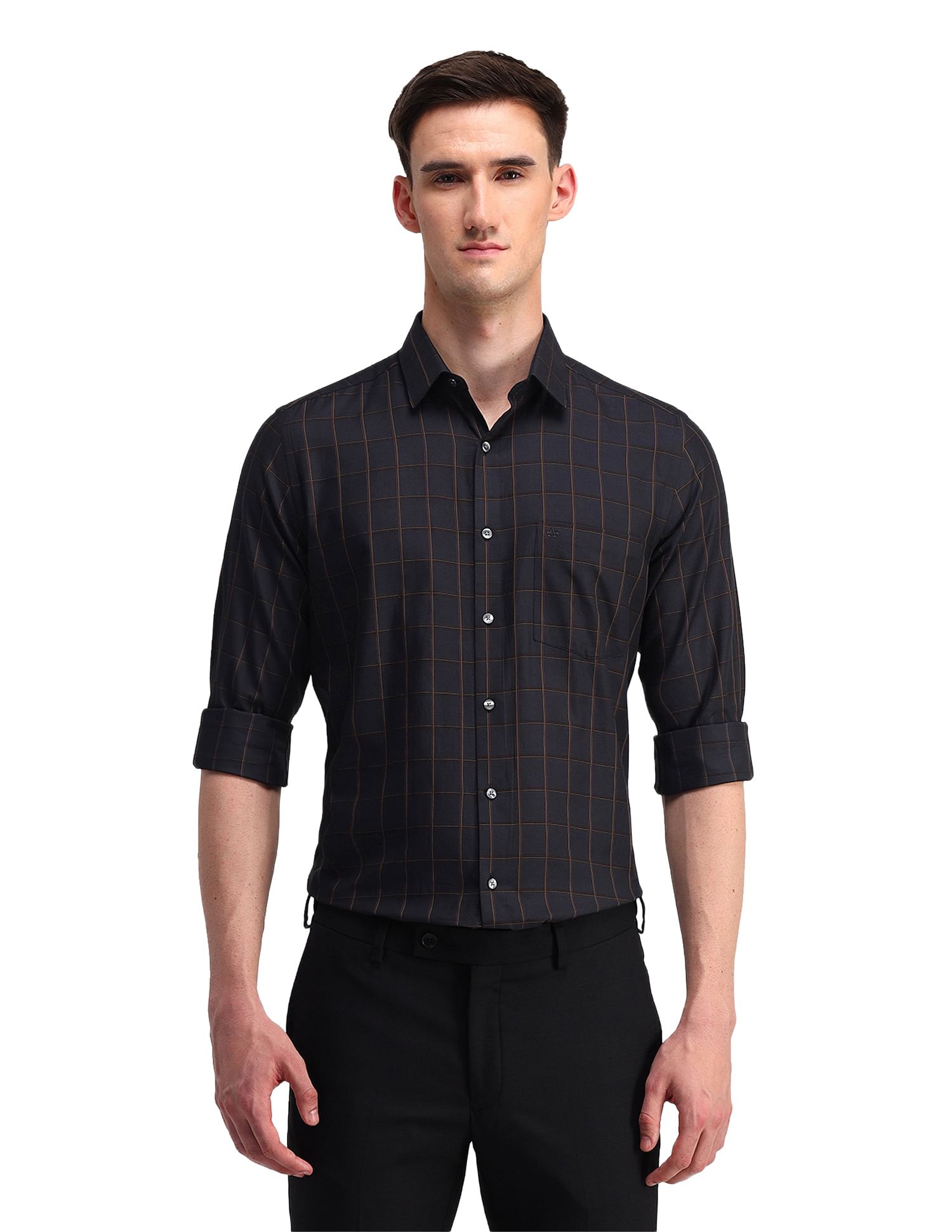 Arrow Dobby Windowpane Checked Shirt