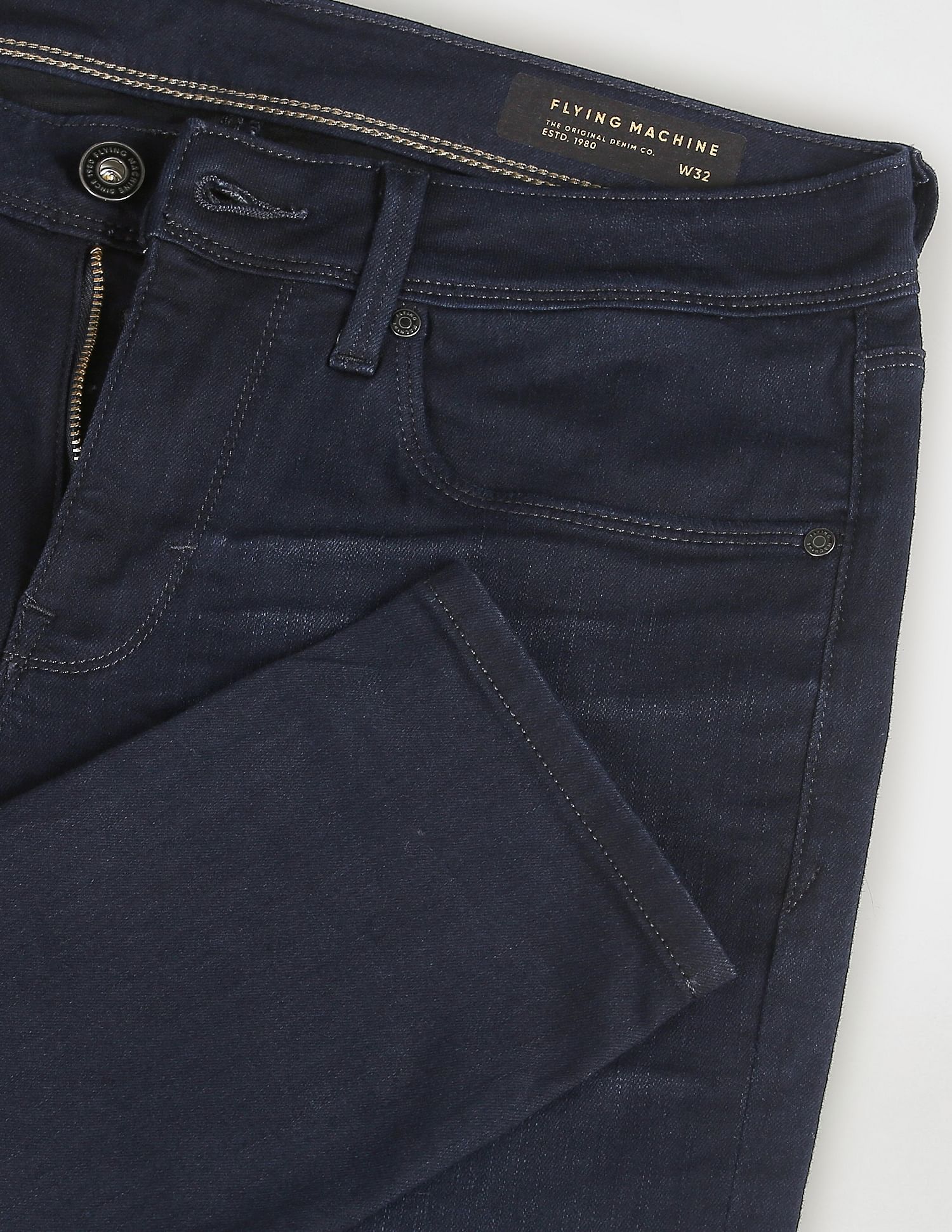 Flying Machine Low Rise Super Skinny Fit Wash Jeans