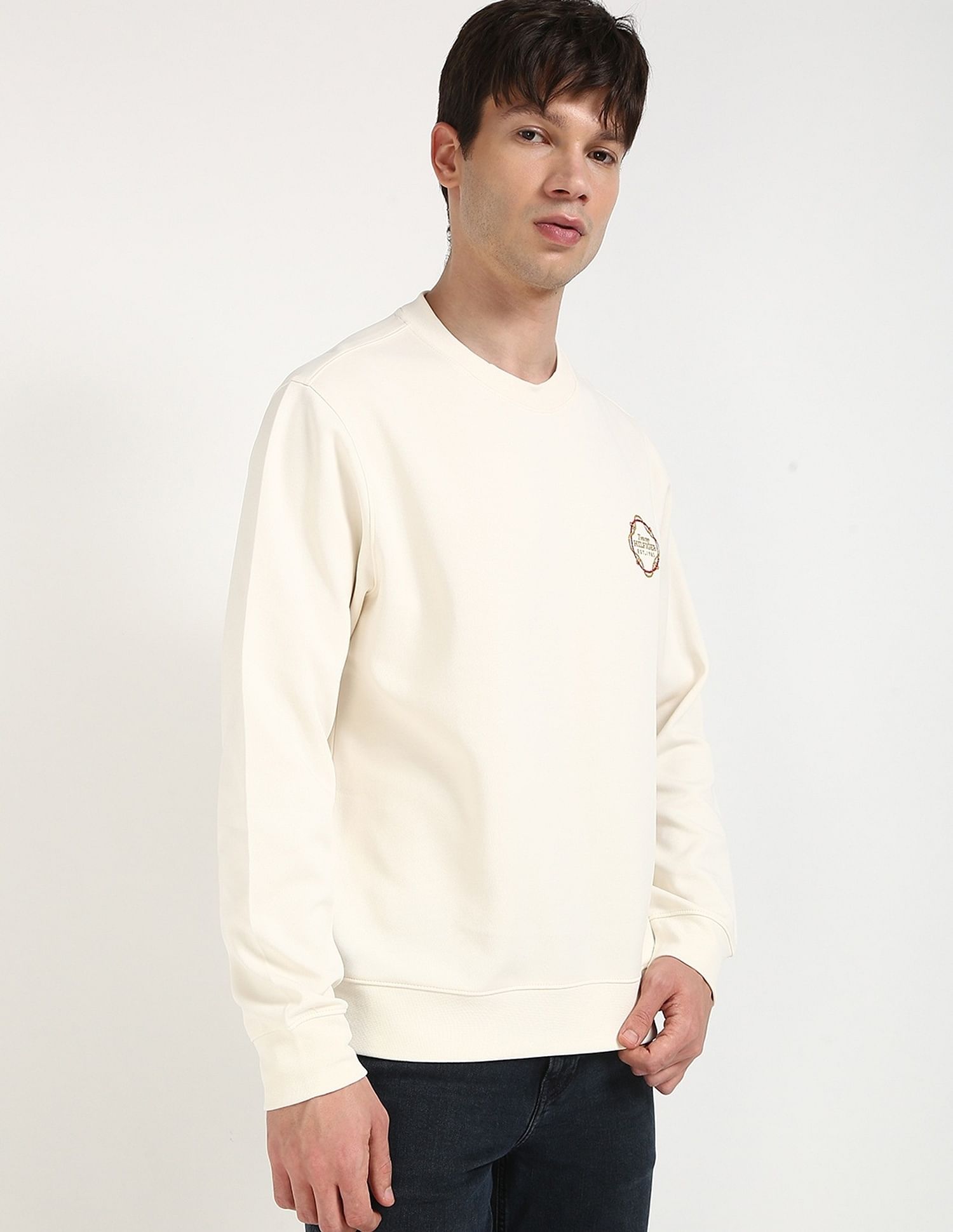 Tommy Hilfiger Embroidered Logo Regular-Fit Cotton Sweatshirt