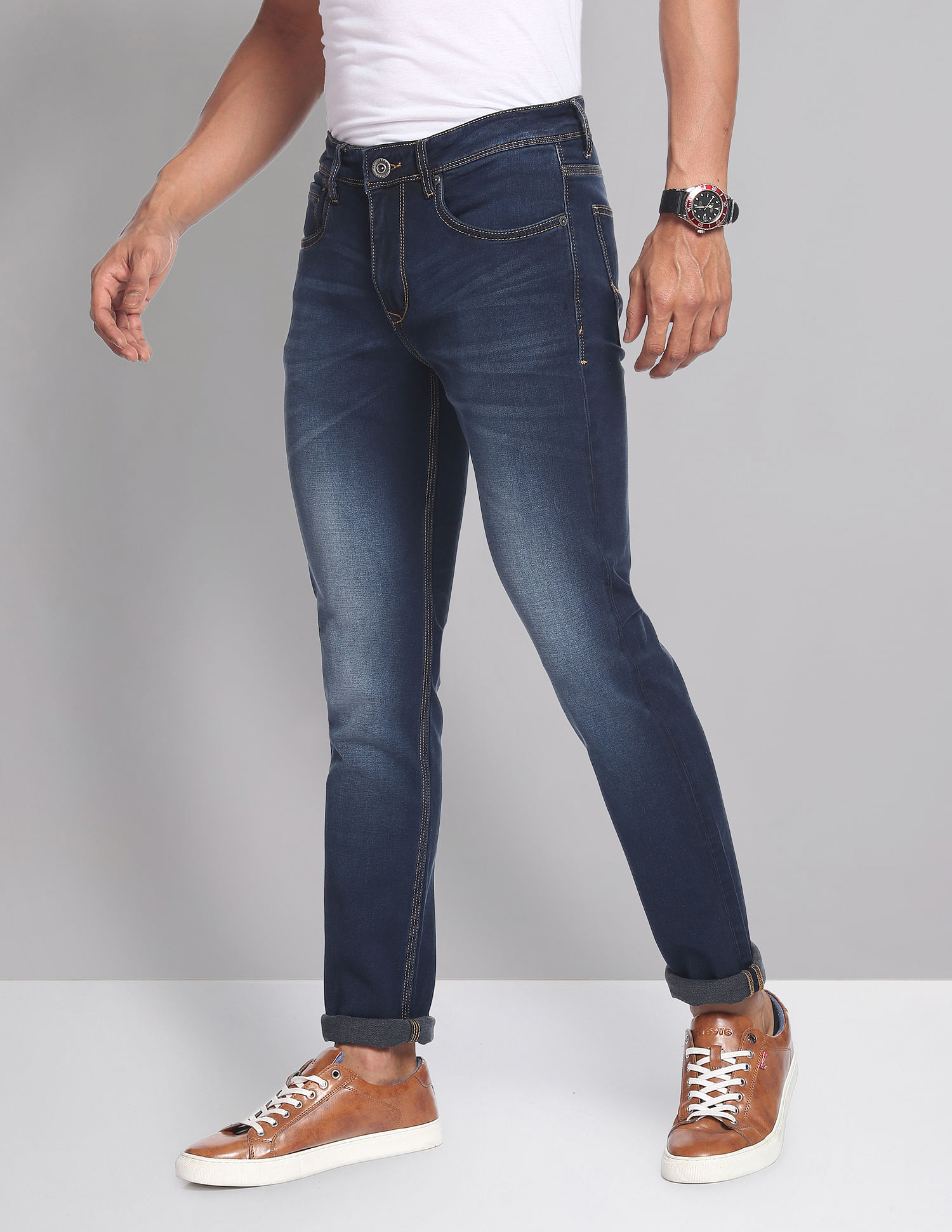 AD by Arvind Mid Rise Skinny Fit Jeans