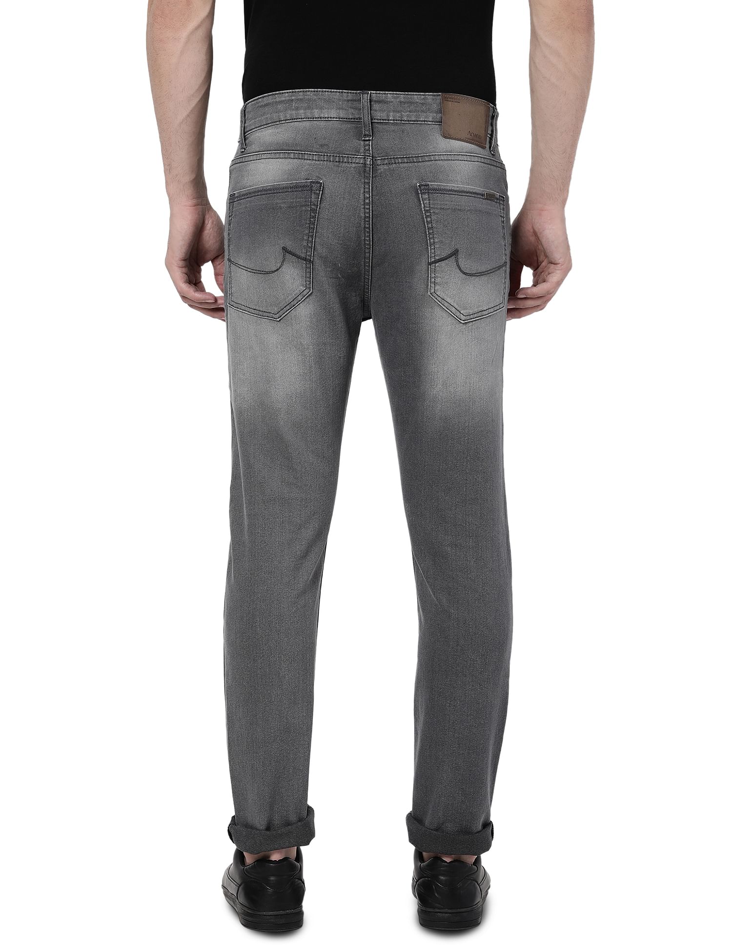 AD by Arvind Mid Rise Stone Wash Jeans