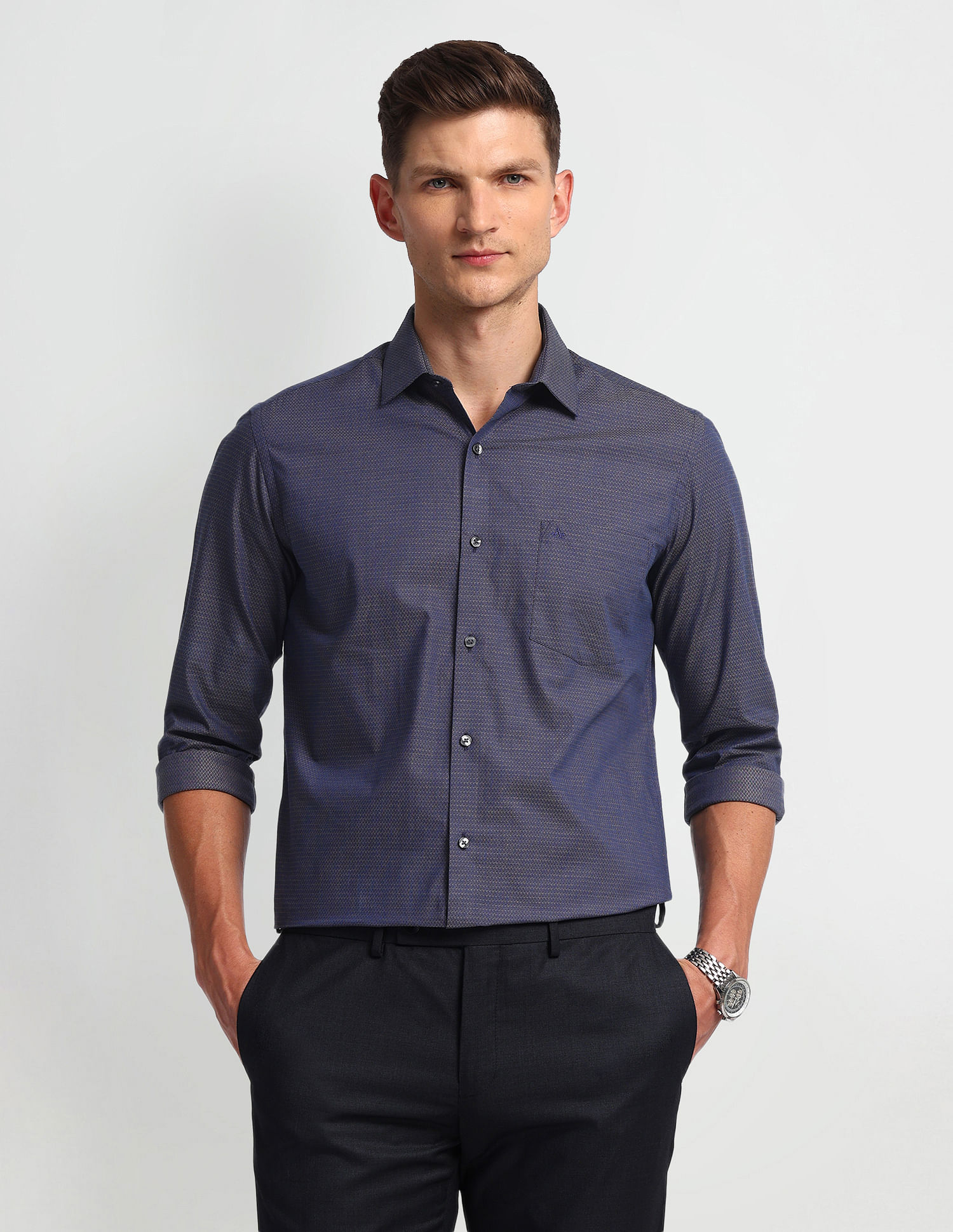 Arrow Slim Fit Dobby Shirt