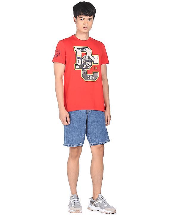 U.S. Polo Assn. Denim Co. Crew Neck Graphic Print T-Shirt