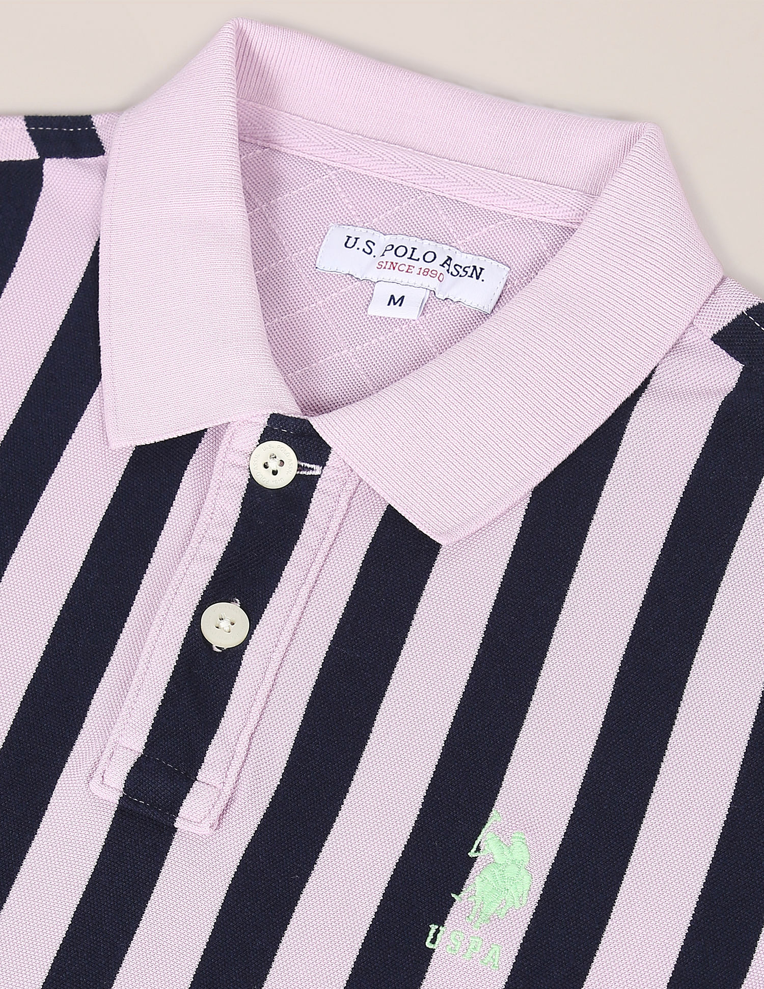 U.S. Polo Assn. Pique Striped Polo Shirt