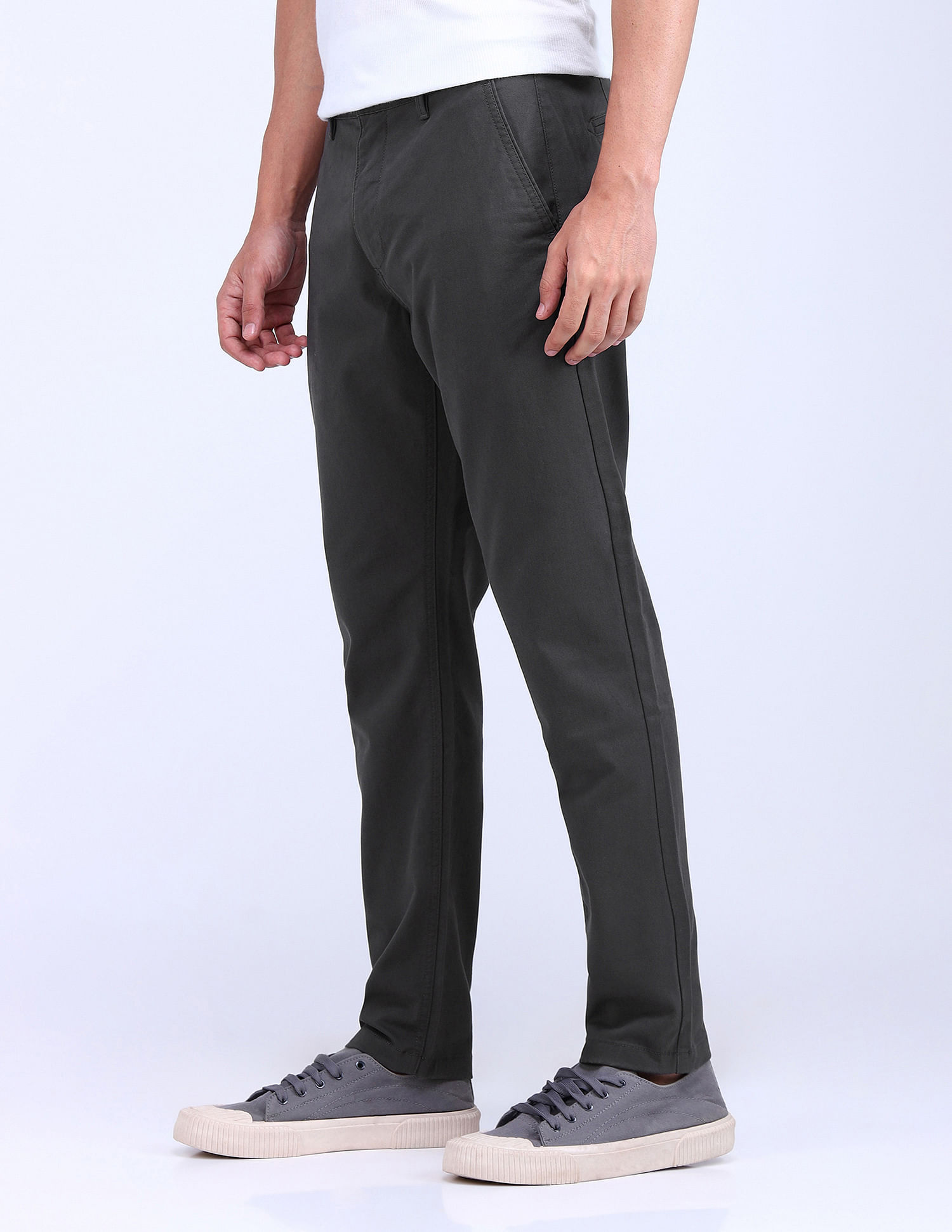 Flying Machine Slash Slim Tapered Twill Trousers