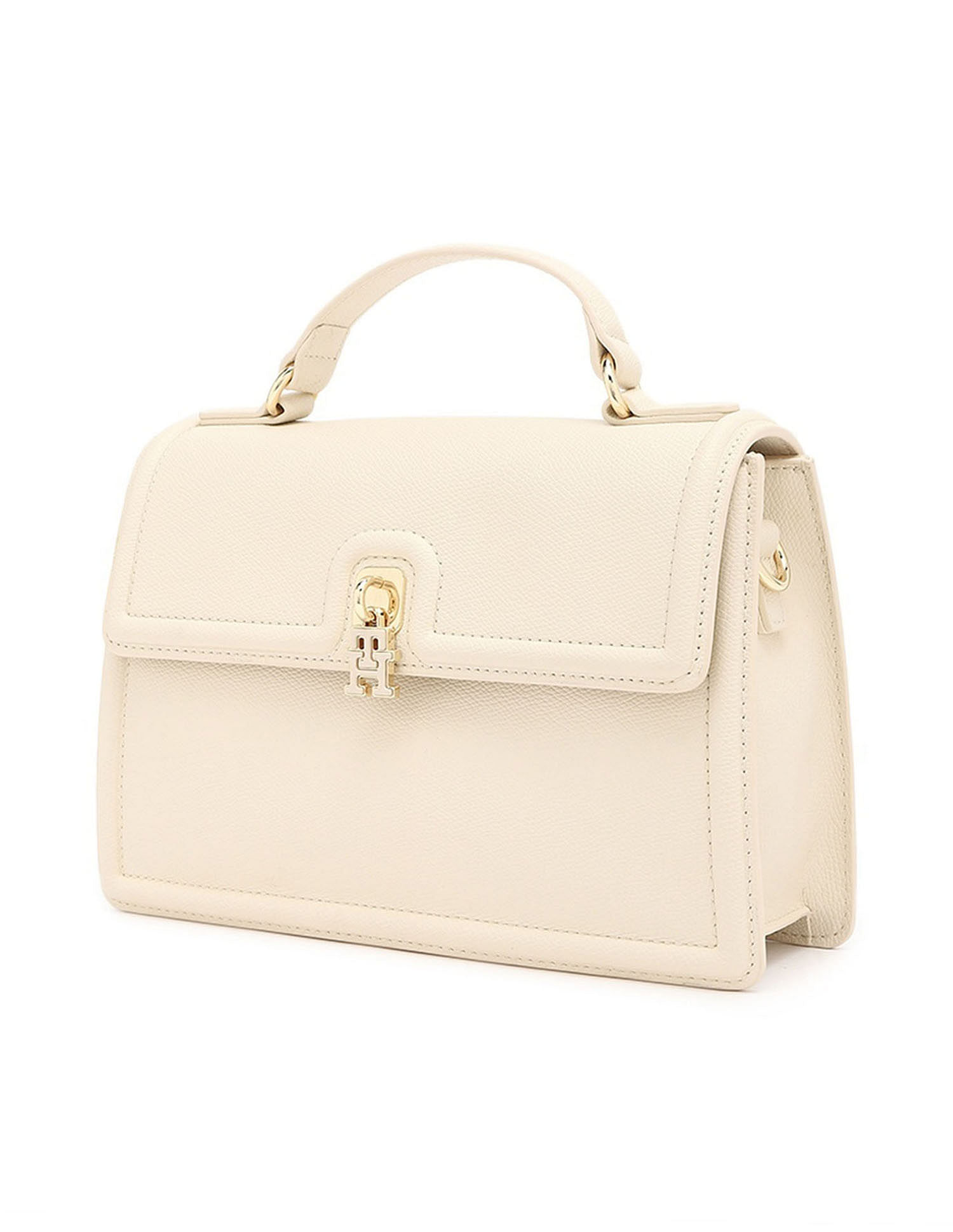 Tommy Hilfiger Solid Cream PU Bag