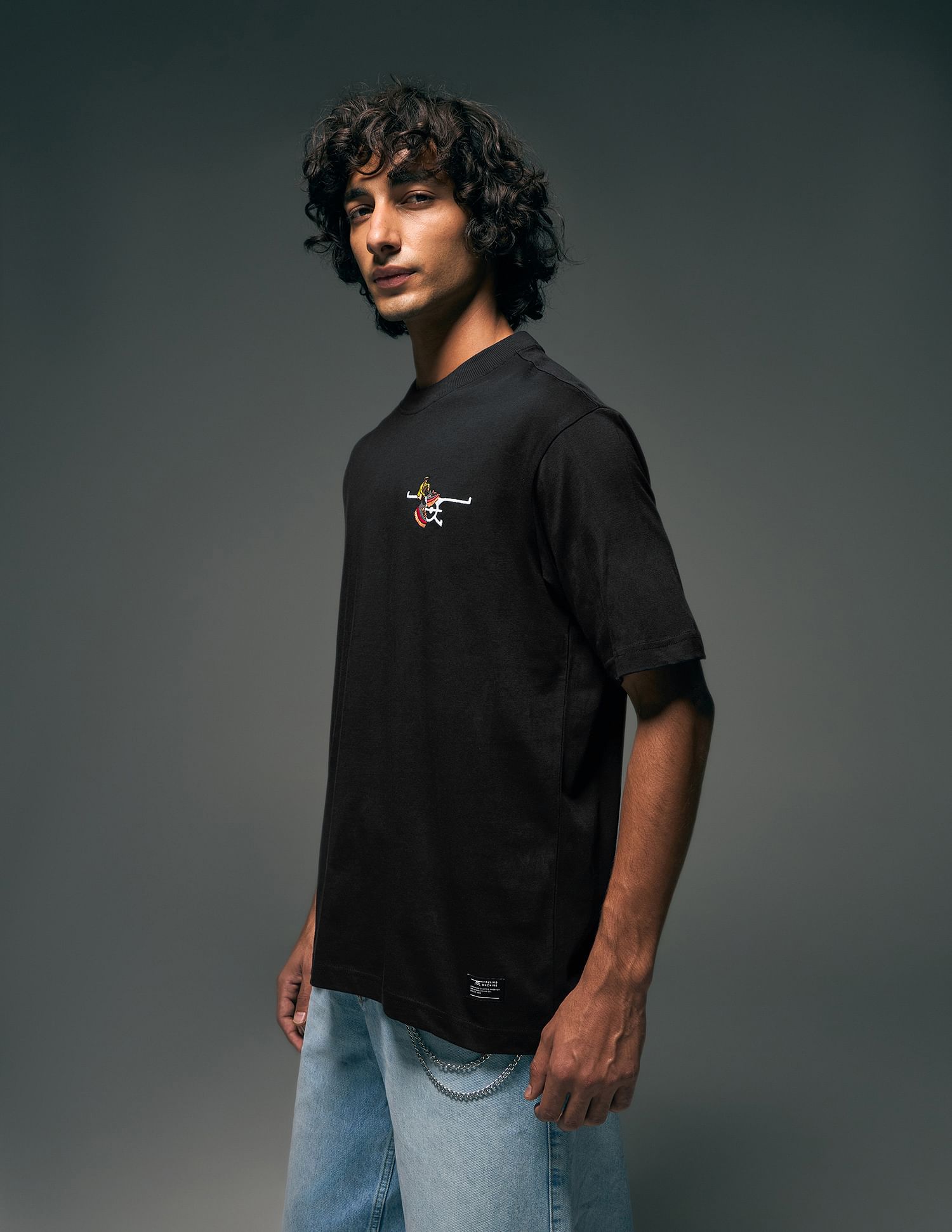 Flying Machine Street Vibe Graphic Printed Relaxed Fit T-shirt