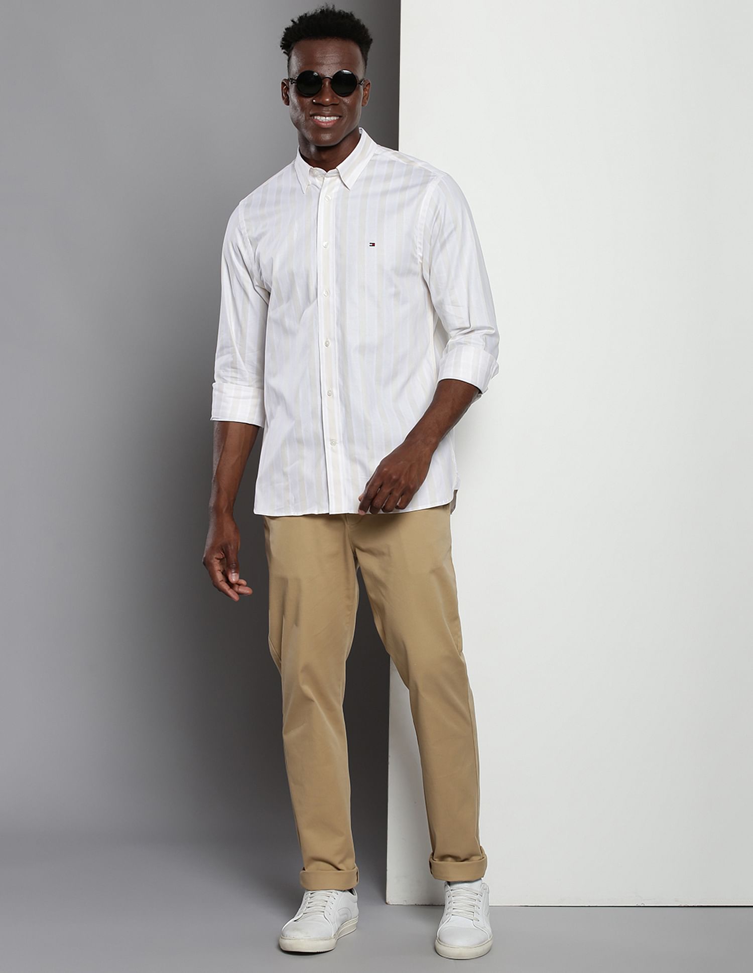 Tommy Hilfiger Classic Dobby Vertical Stripe Shirt