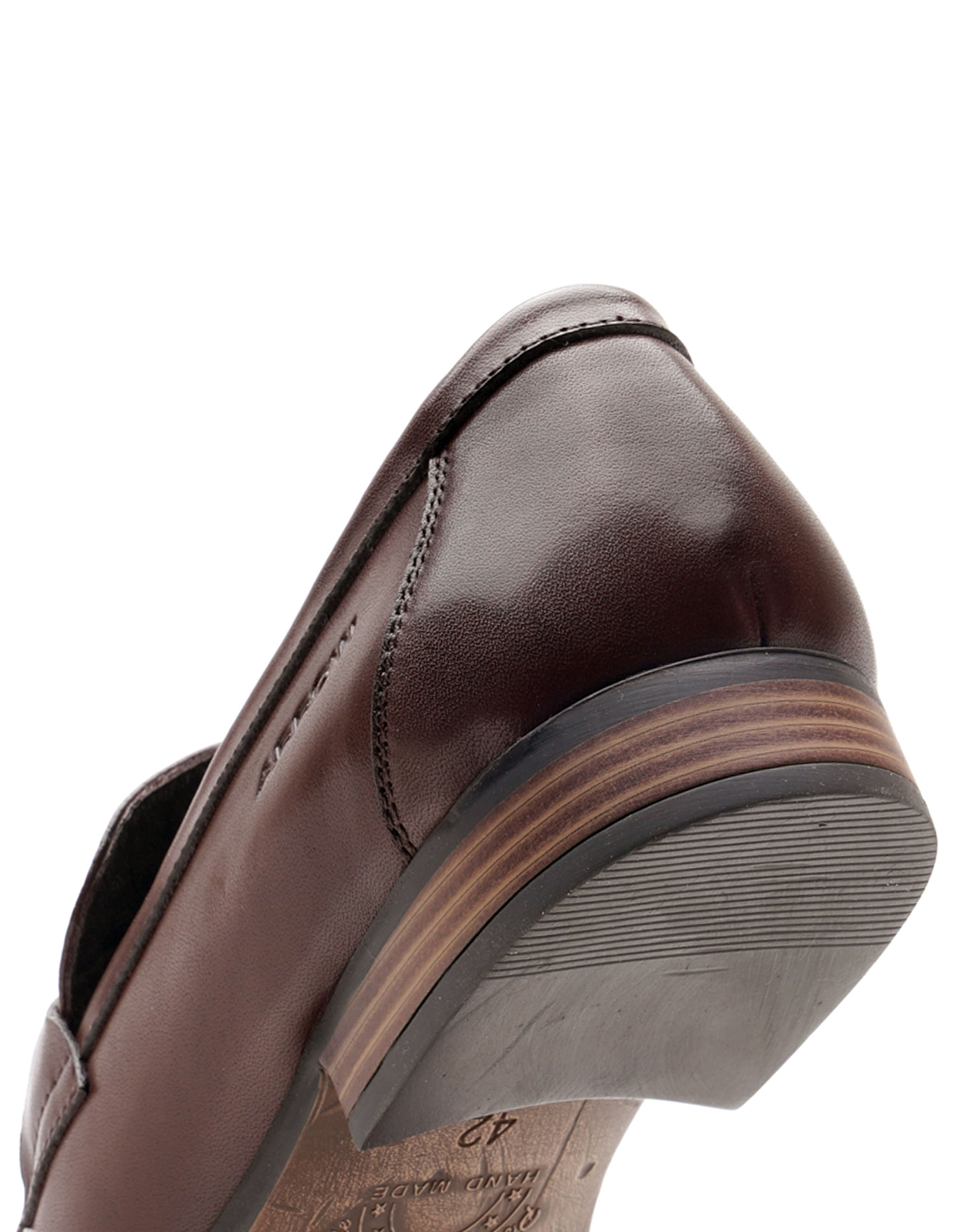 Arrow Textured Copland Leather Slip On Shoes