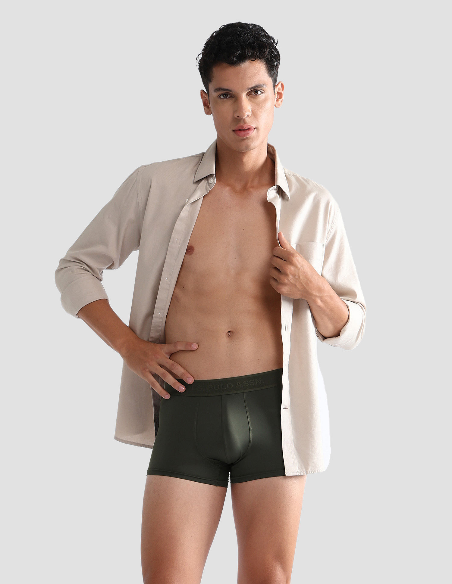 U.S. Polo Assn. Nylon Stretch Moisture Wicking AT001 Active Trunks - Pack Of 1