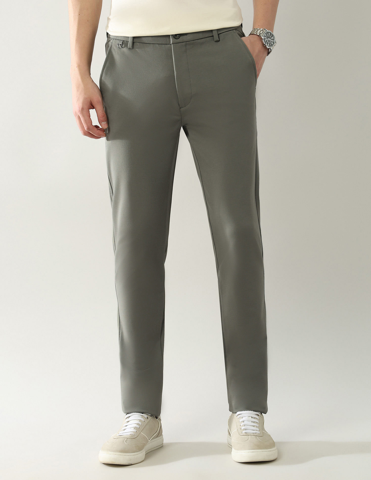 Arrow Sport Slim Fit Knitted Autoflex Trousers
