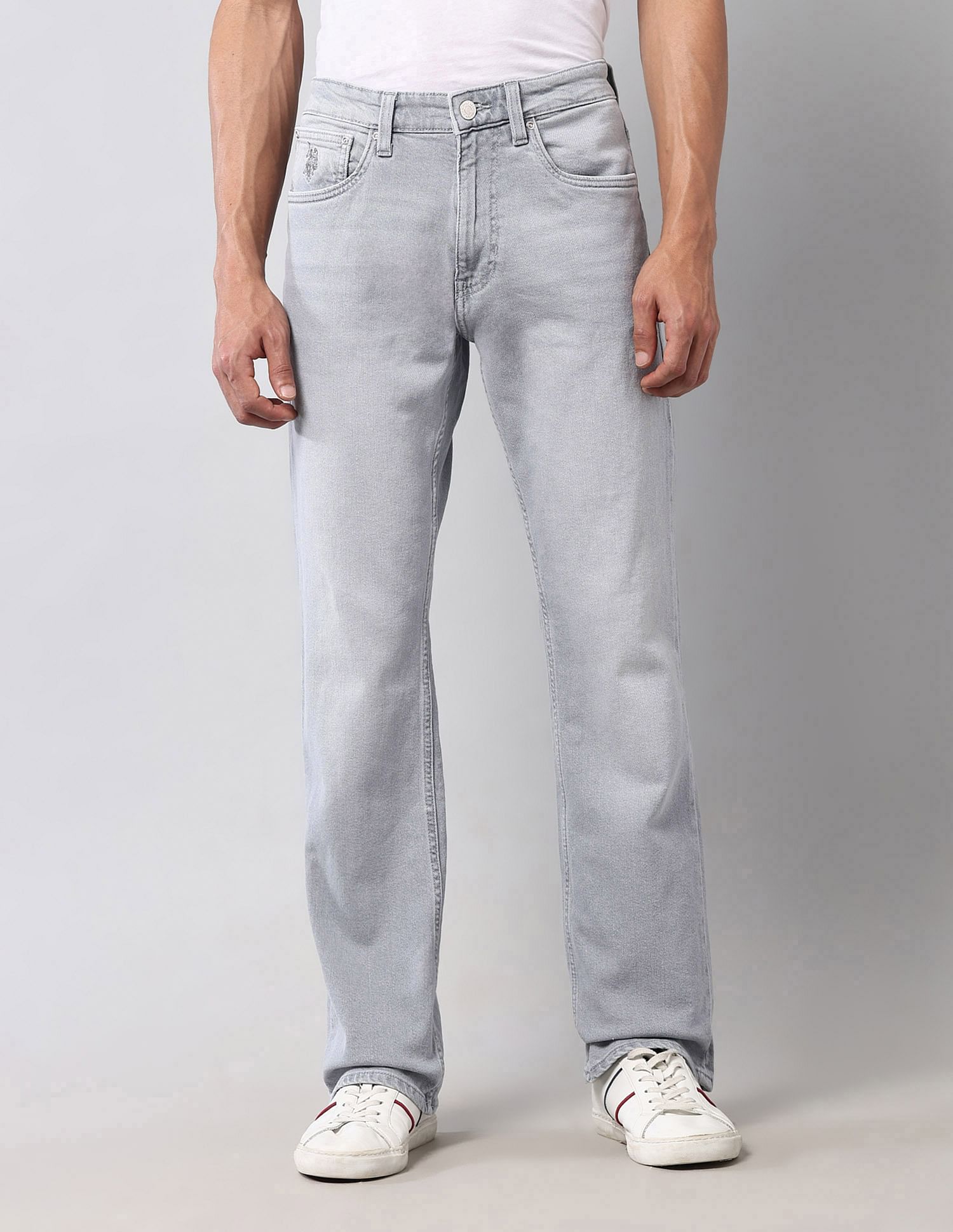 U.S. Polo Assn. Denim Co. Connor Bootcut Fit Grey Vintage Jeans