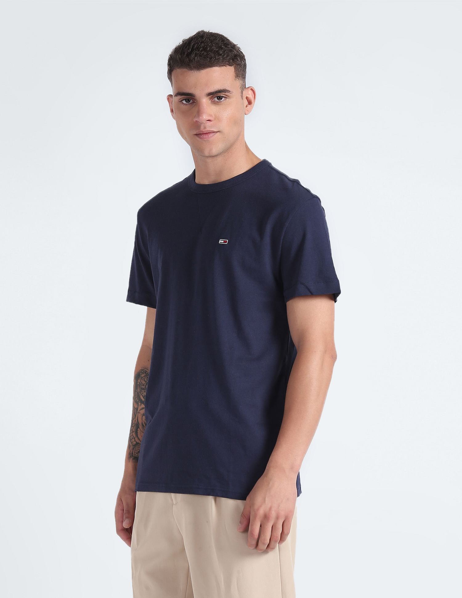 Tommy Hilfiger Classic Fit Embroidered Flag T-Shirt