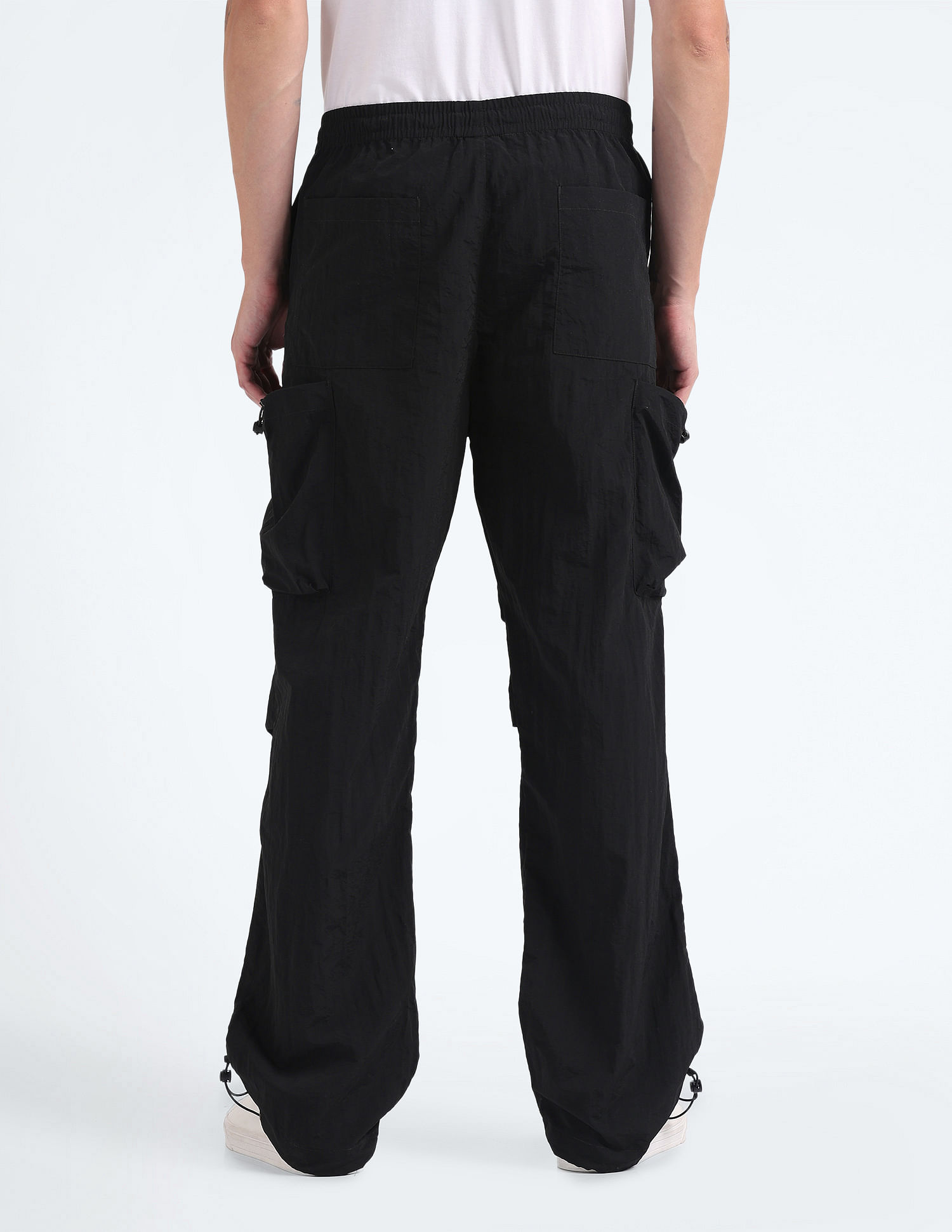 Flying Machine Mid Rise Loose Fit Cargo Pants