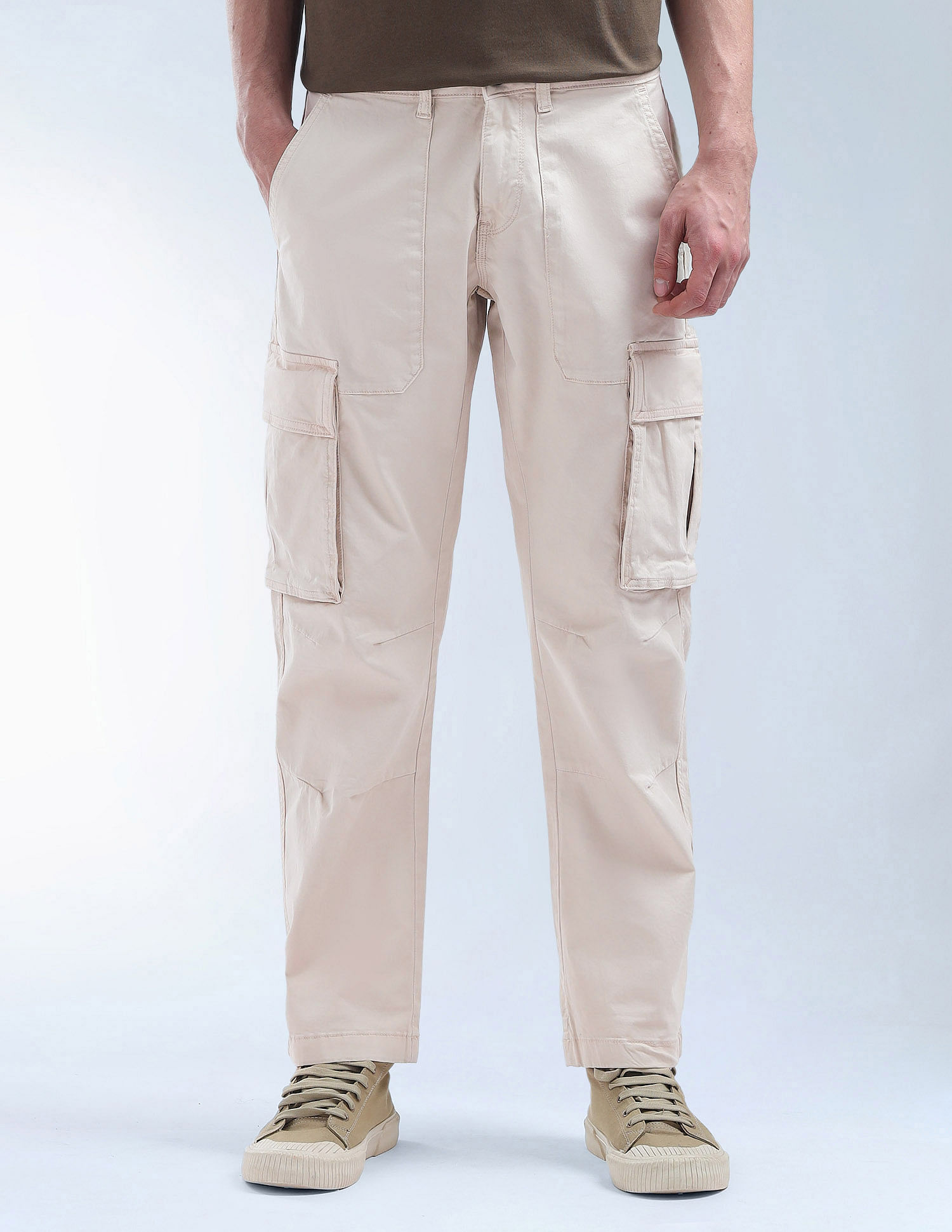 Flying Machine Relaxed Tapered Fit Twill Cargo