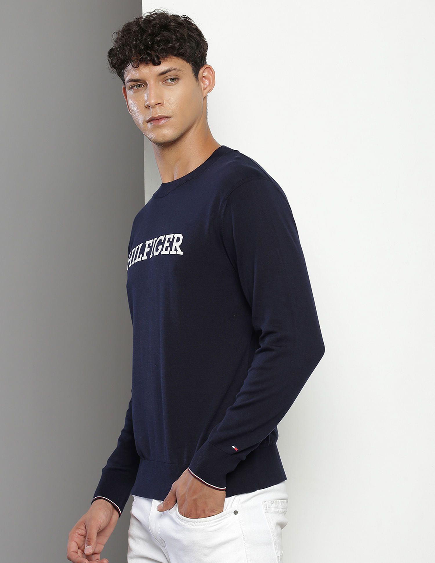 Tommy Hilfiger Crew Neck Cotton Sweater