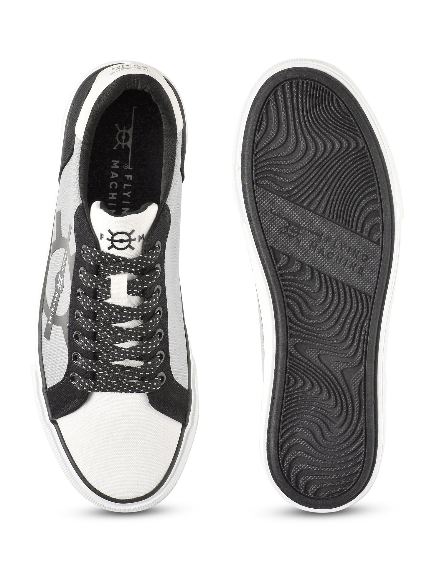 Flying Machine Printed Canvas Jaden Sneakers