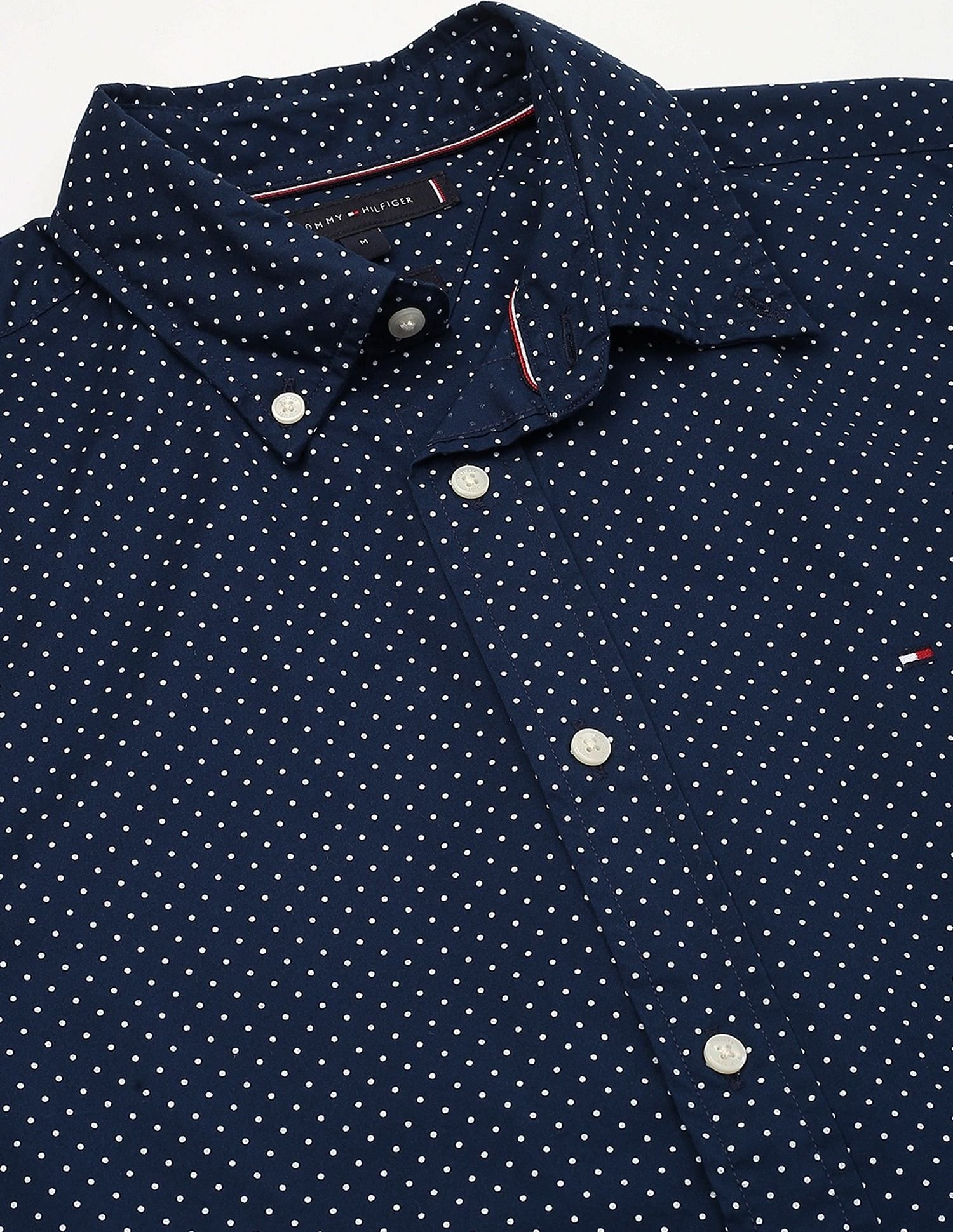 Tommy Hilfiger Printed Regular-Fit Poplin Woven Shirt