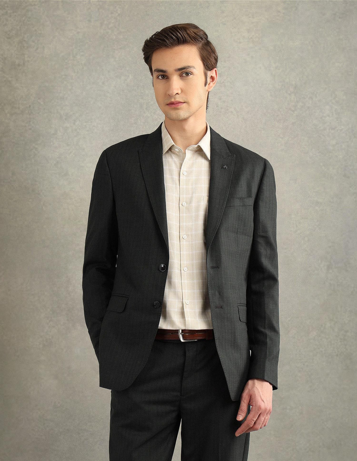 Arrow Vertical Striped Tailored Fit Suit