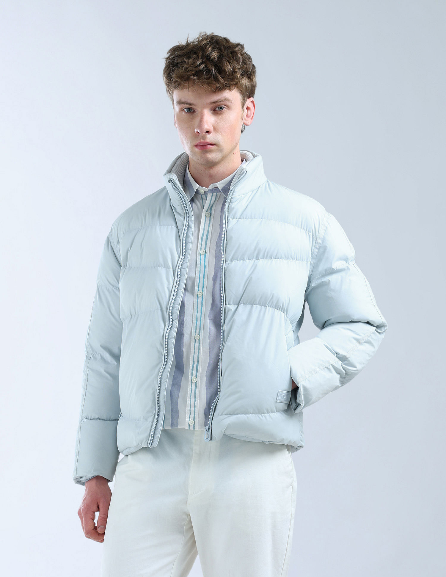 Flying Machine Oversized Fit Puffer Jacket