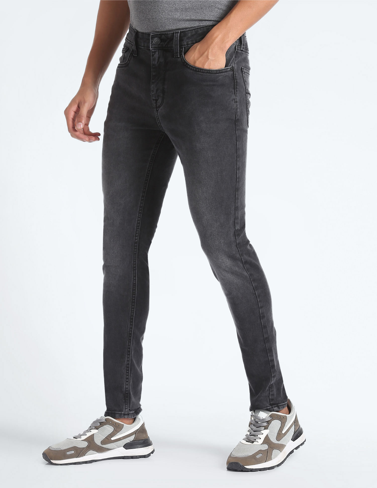 Flying Machine Stone Wash Skinny Jeans