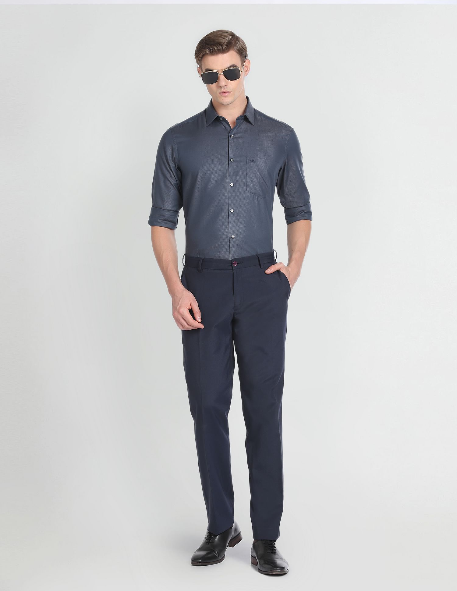 Arrow Geometric Patterned Formal Shirt