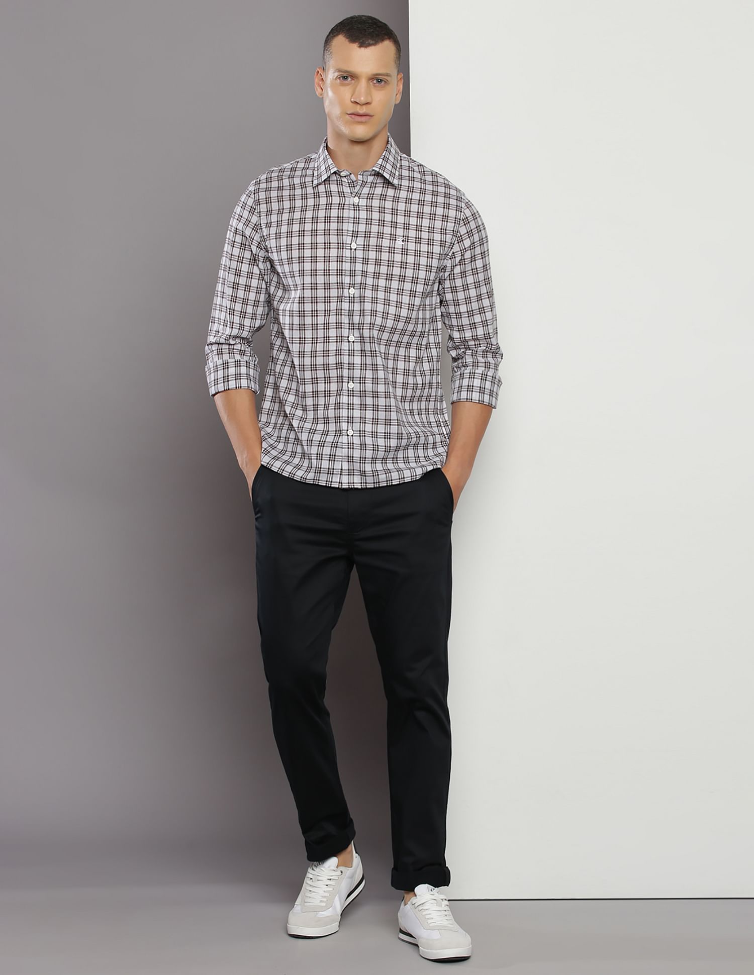 Calvin Klein Jeans Tartan Check Linen Shirt