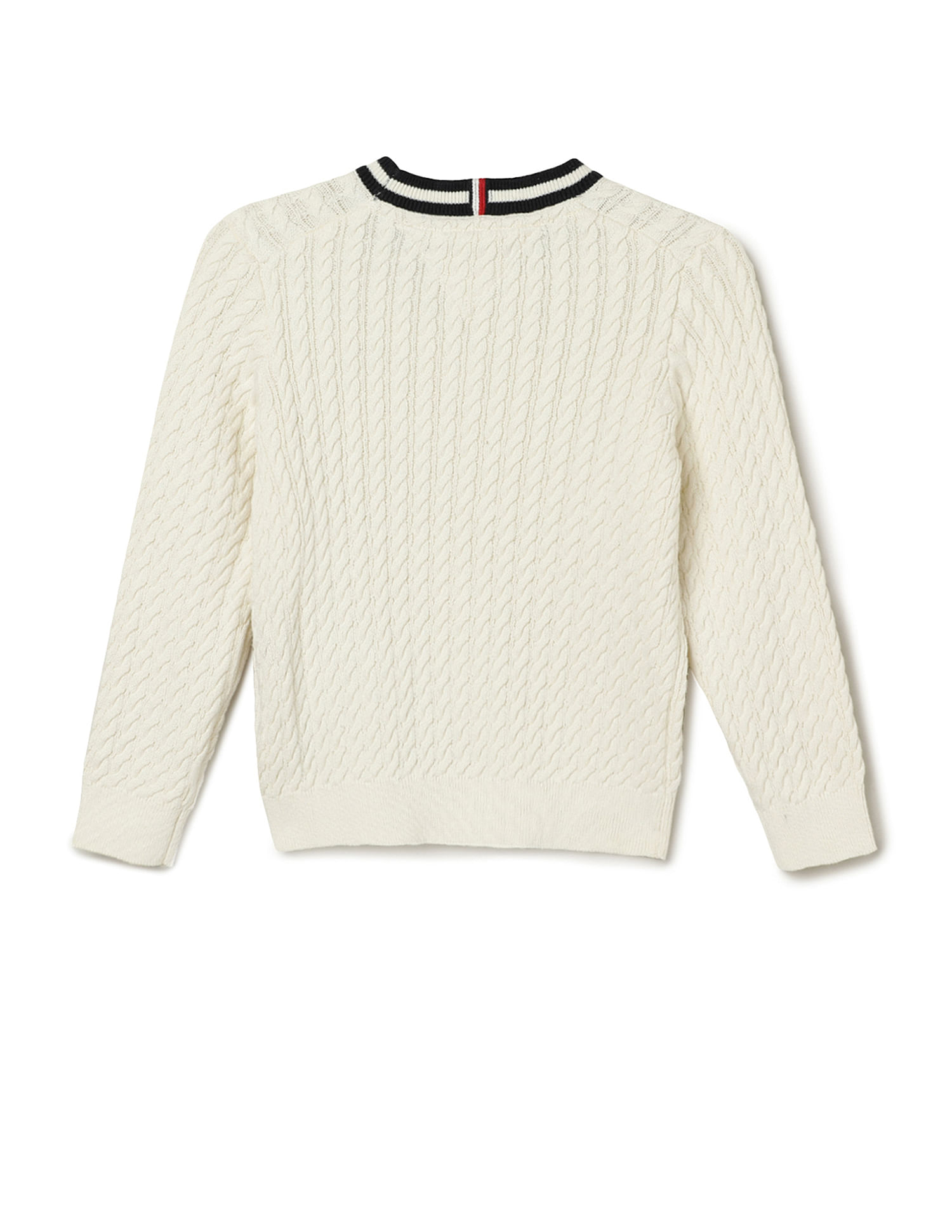 Tommy Hilfiger Kids Boys Ringer Cable Sweater