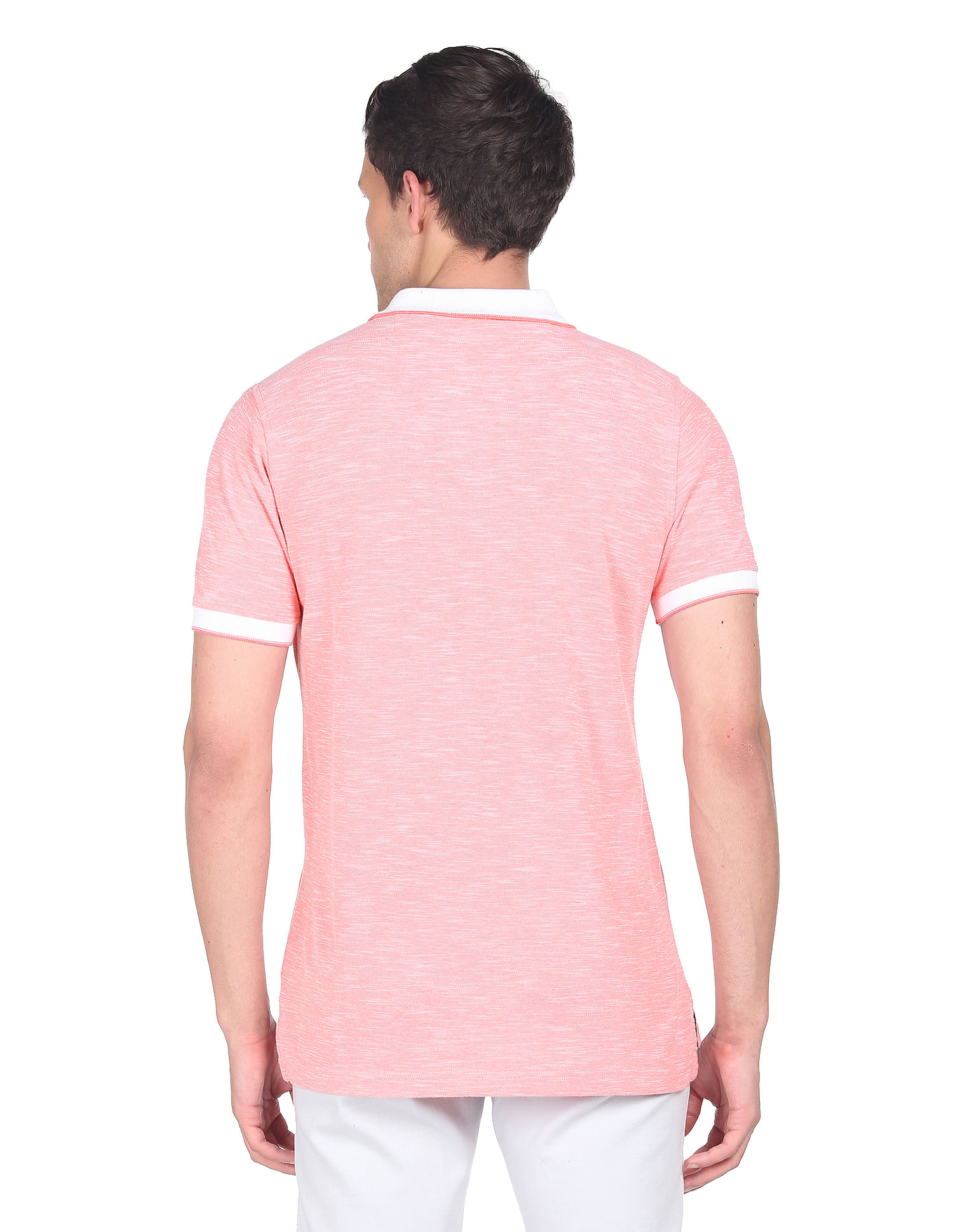 Arrow Sports Contrast Collar Polo Shirt