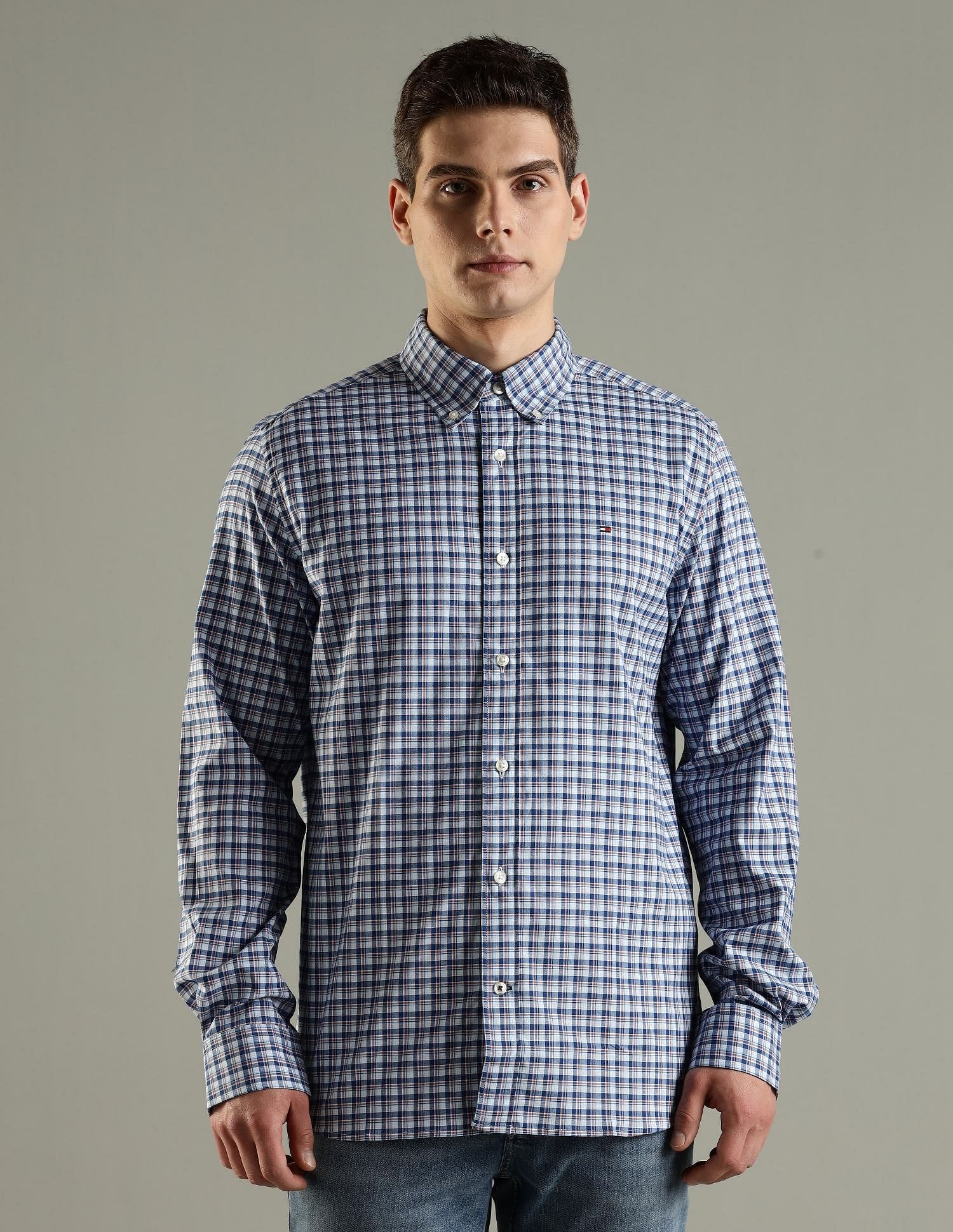 Tommy Hilfiger Checks Regular Fit Cotton Shirt