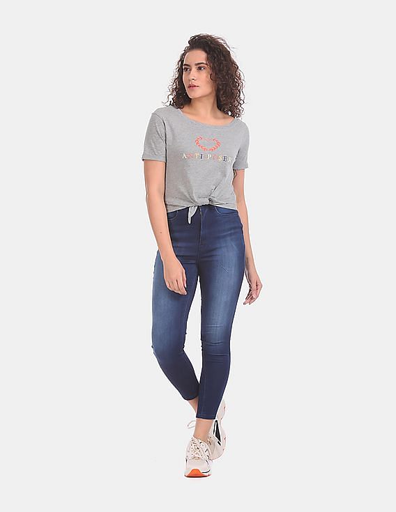 Flying Machine Women Twiggy Super Skinny Fit High Waist Jeans