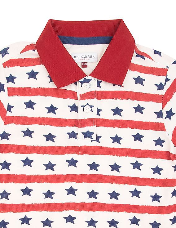 U.S. Polo Assn. Kids Boys Printed Polo Shirt