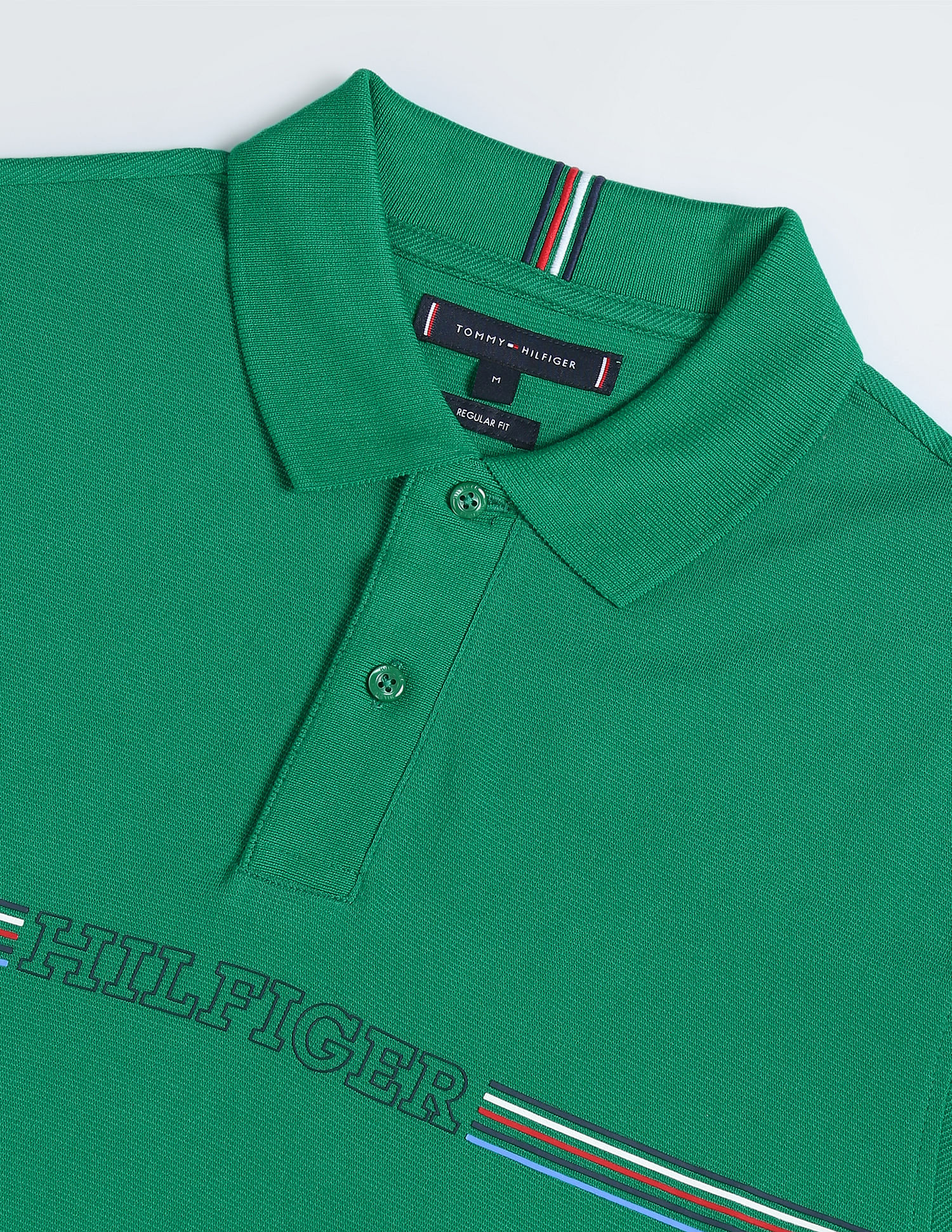 Tommy Hilfiger Brand Stripe Sustainable Polo Shirt