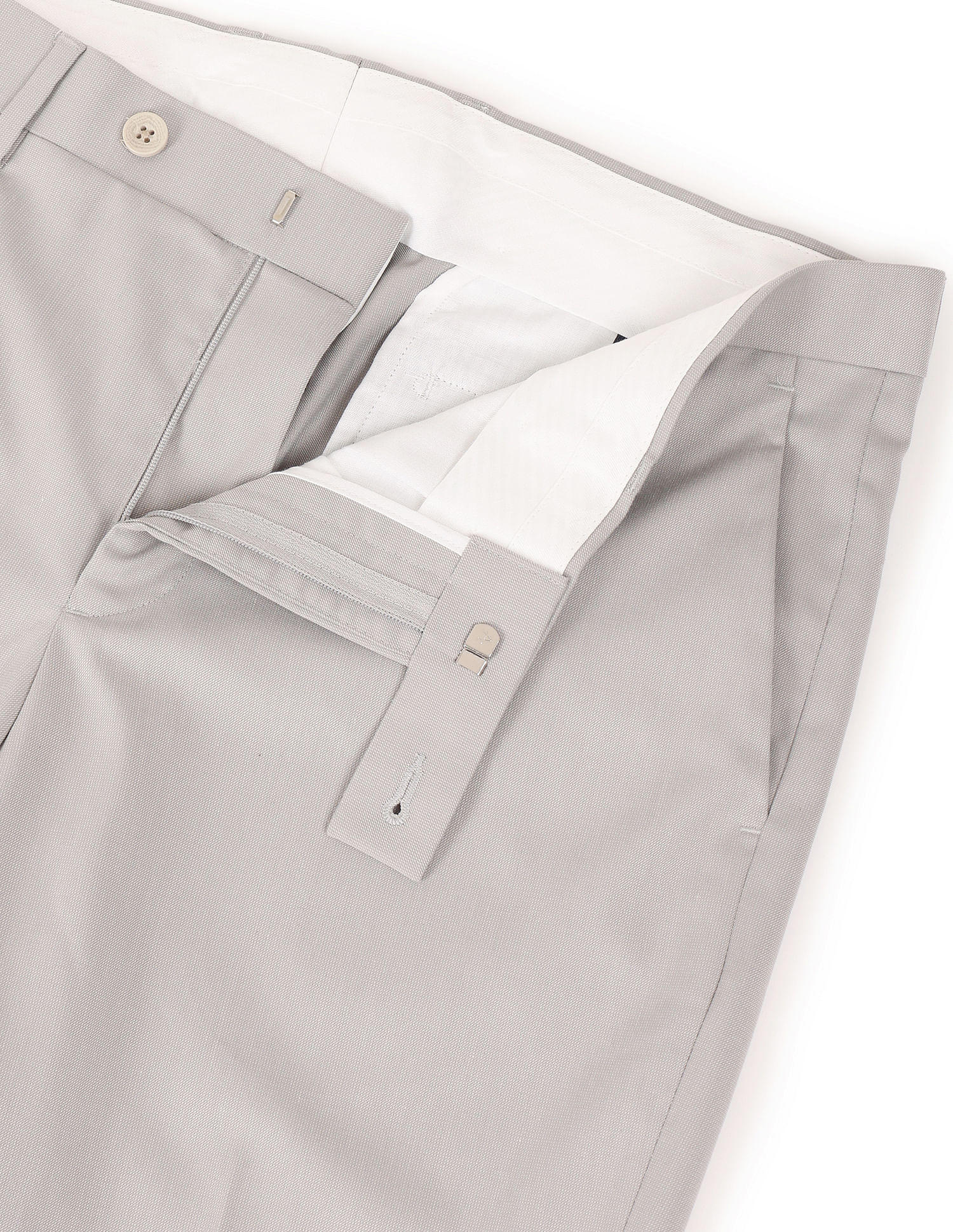 Buy Machine Washable Plain Front Smart Trousers from Next India