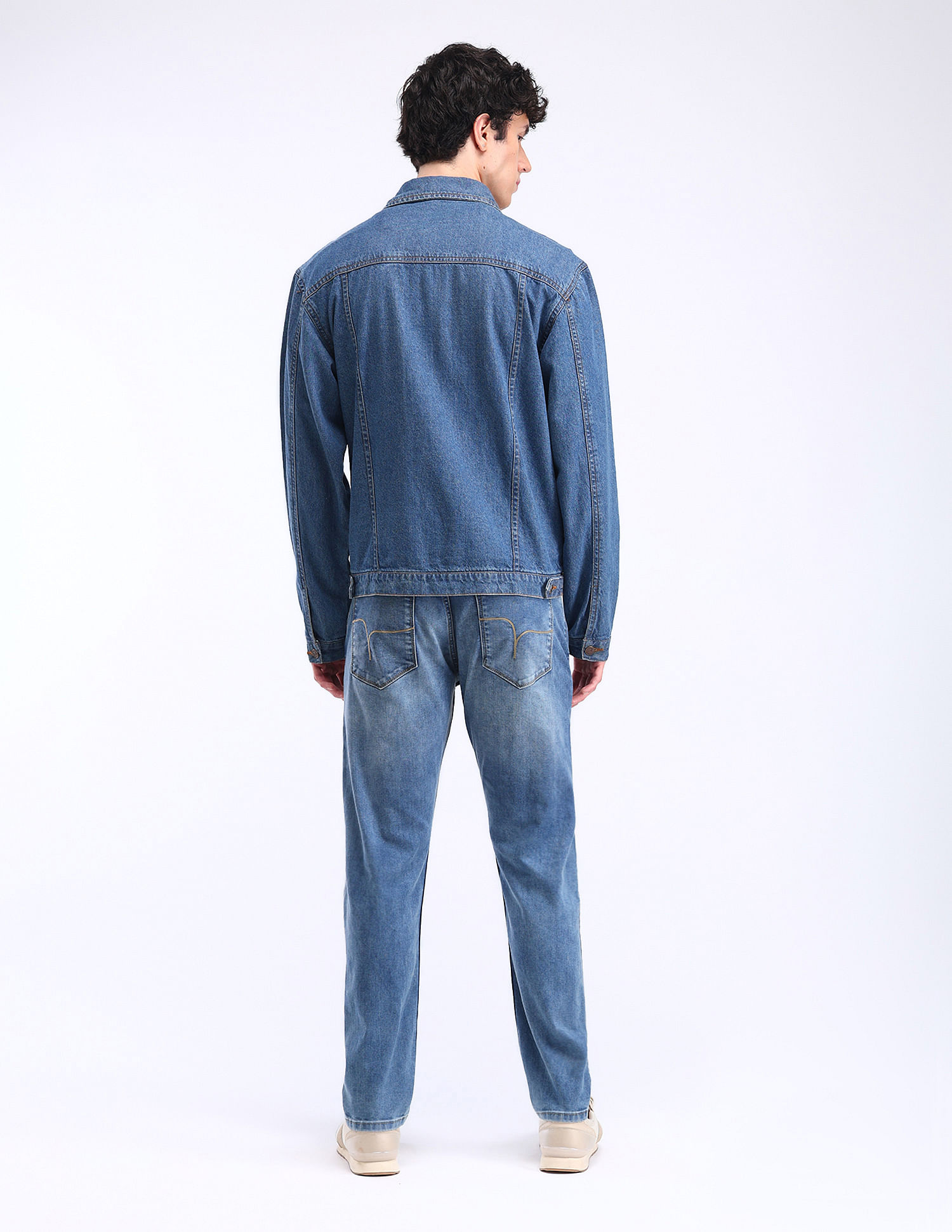 Flying Machine Slash Slim Tapered Stone Wash Jeans
