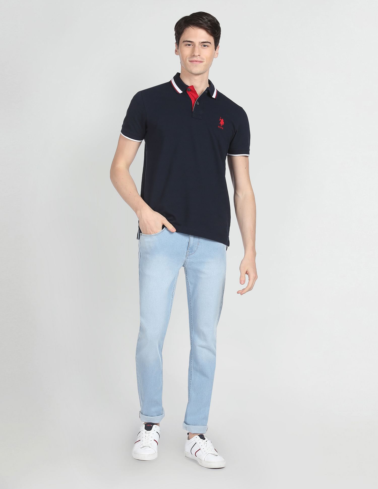 U.S. Polo Assn. Denim Co. Brandon Slim Tapered Fit Blue Jeans