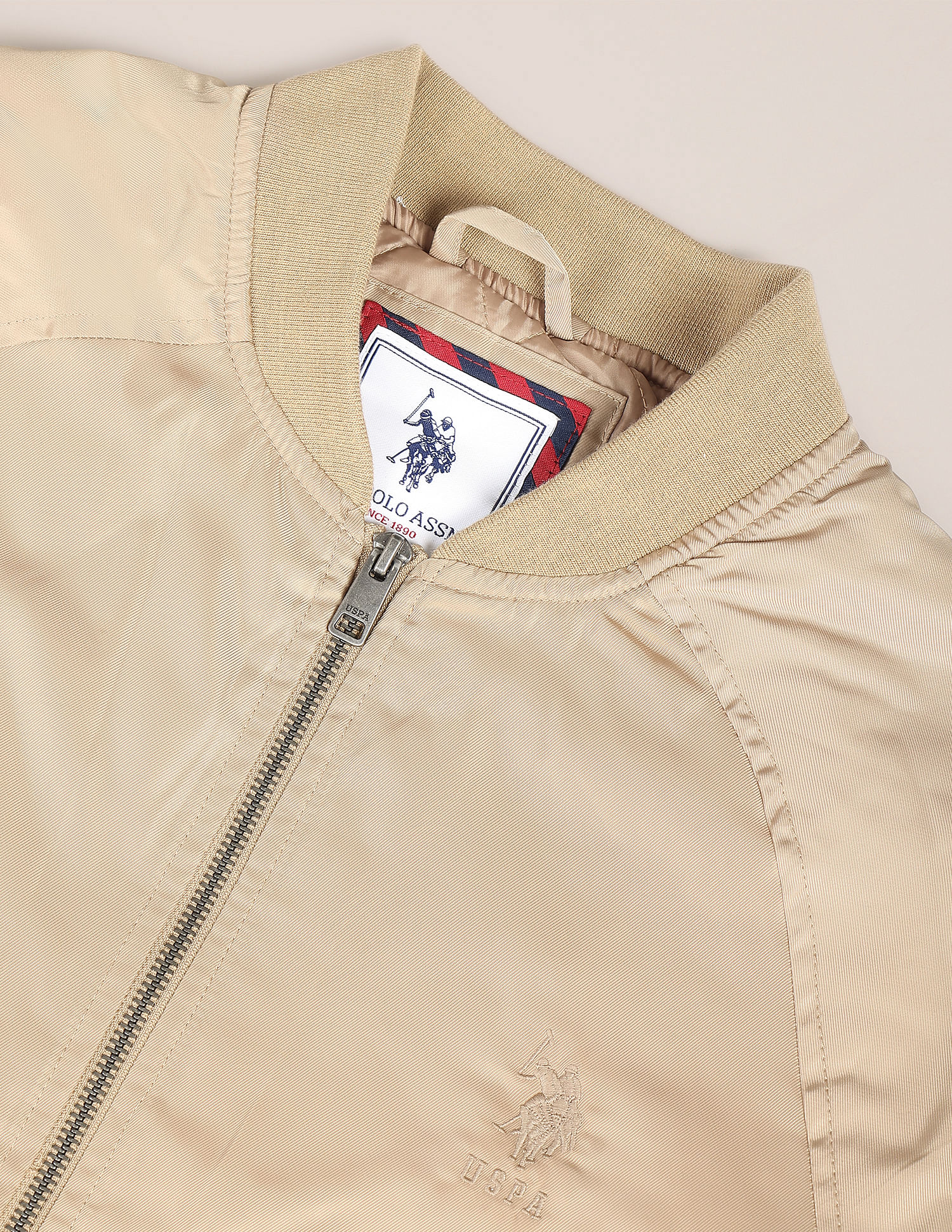 U.S. Polo Assn. Lightweight Solid Bomber Jacket