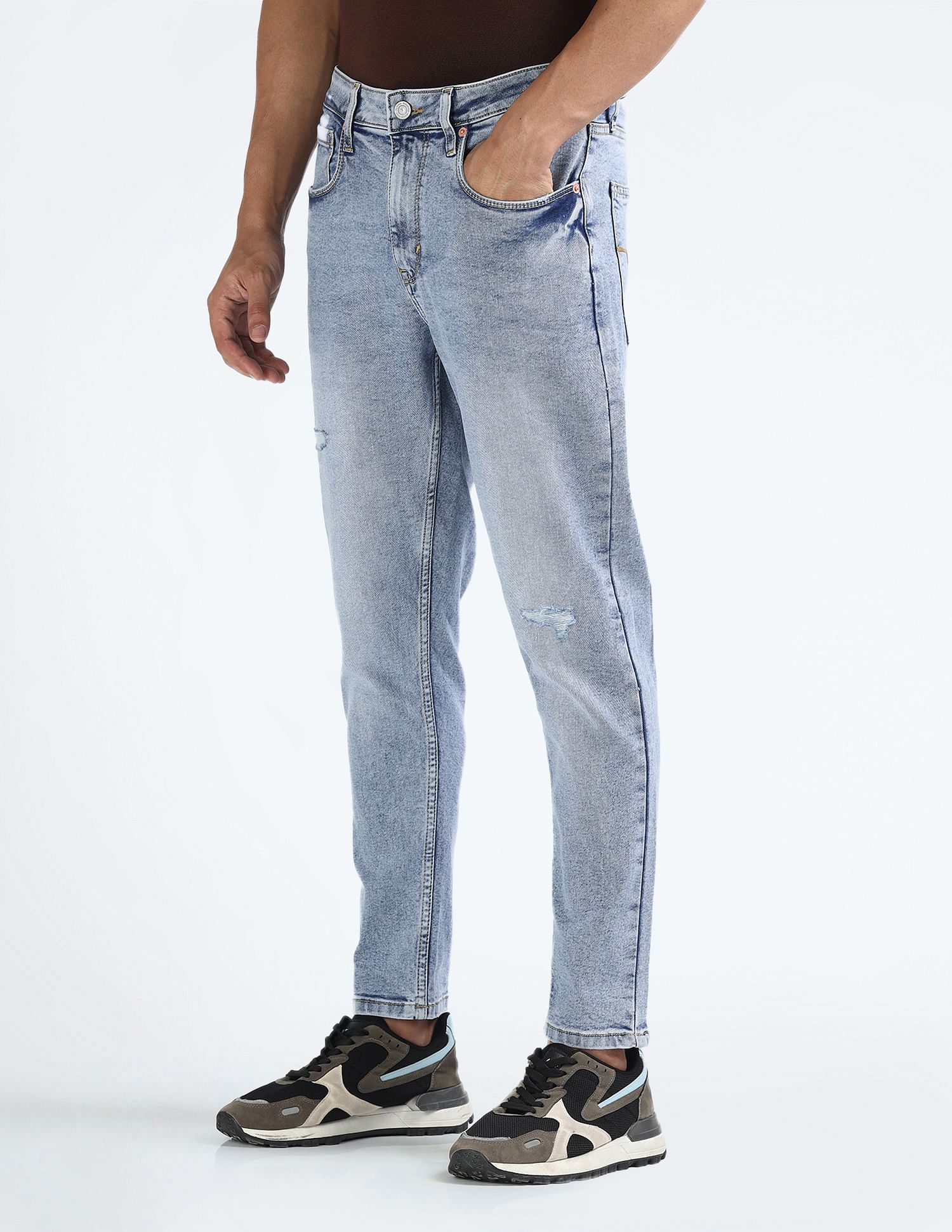 Flying Machine Mankle Tapered Fit Mid Rise Jeans